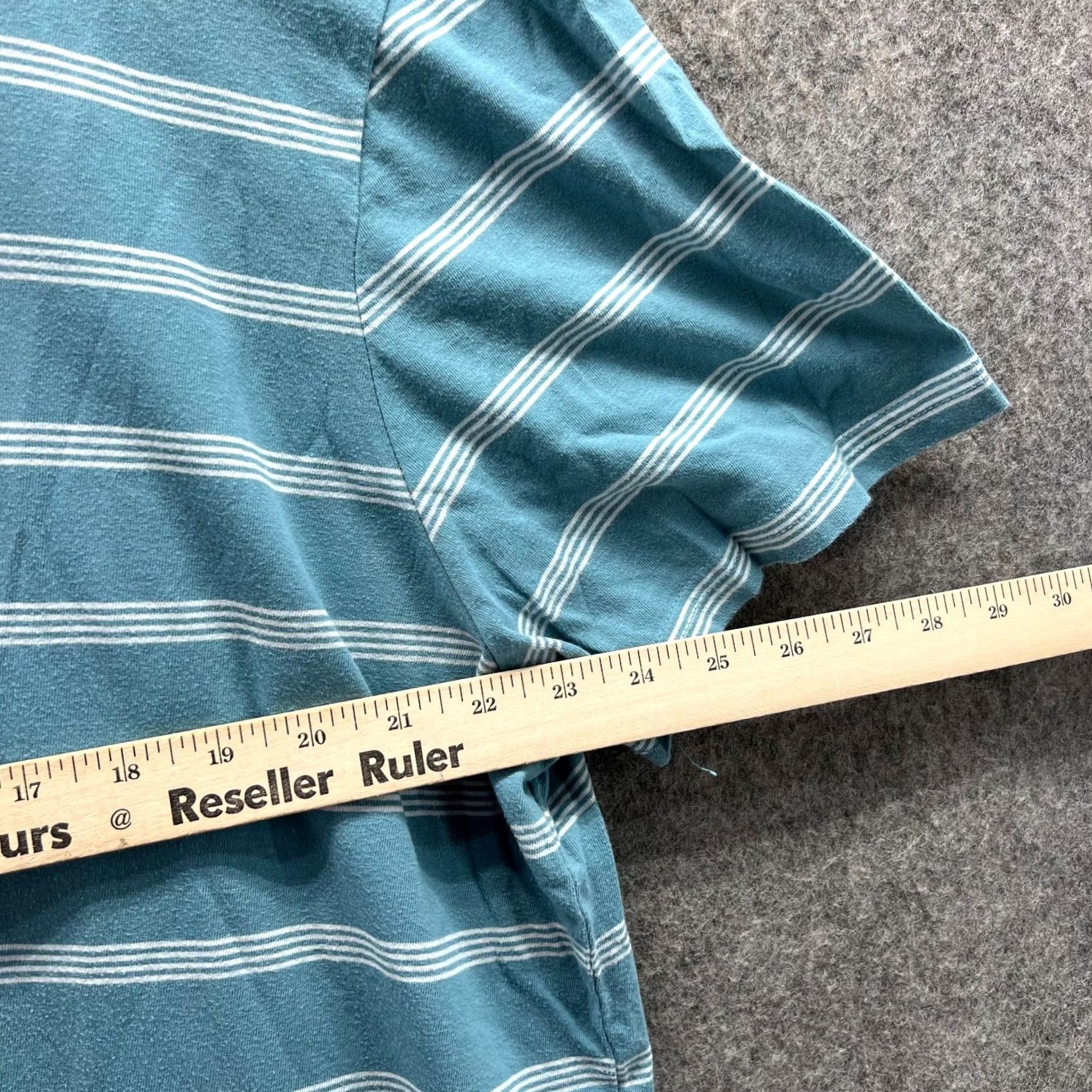 Lucky Brand VINTAGE Lucky Brand Shirt Men 2XL Blue White Striped Cotton Henley Stand Up Collar Size US XXL / EU 58 / 5 - 5 Thumbnail