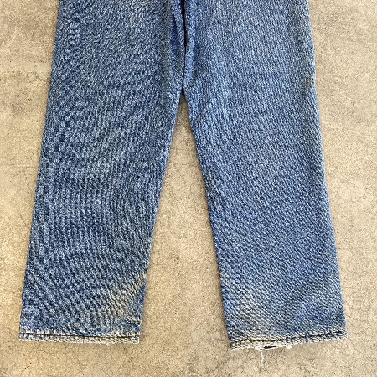 Carhartt VTG Carhartt Blanket Lined Relaxed Fit Faded Blue Jeans Size US 36 / EU 52 - 18 Thumbnail