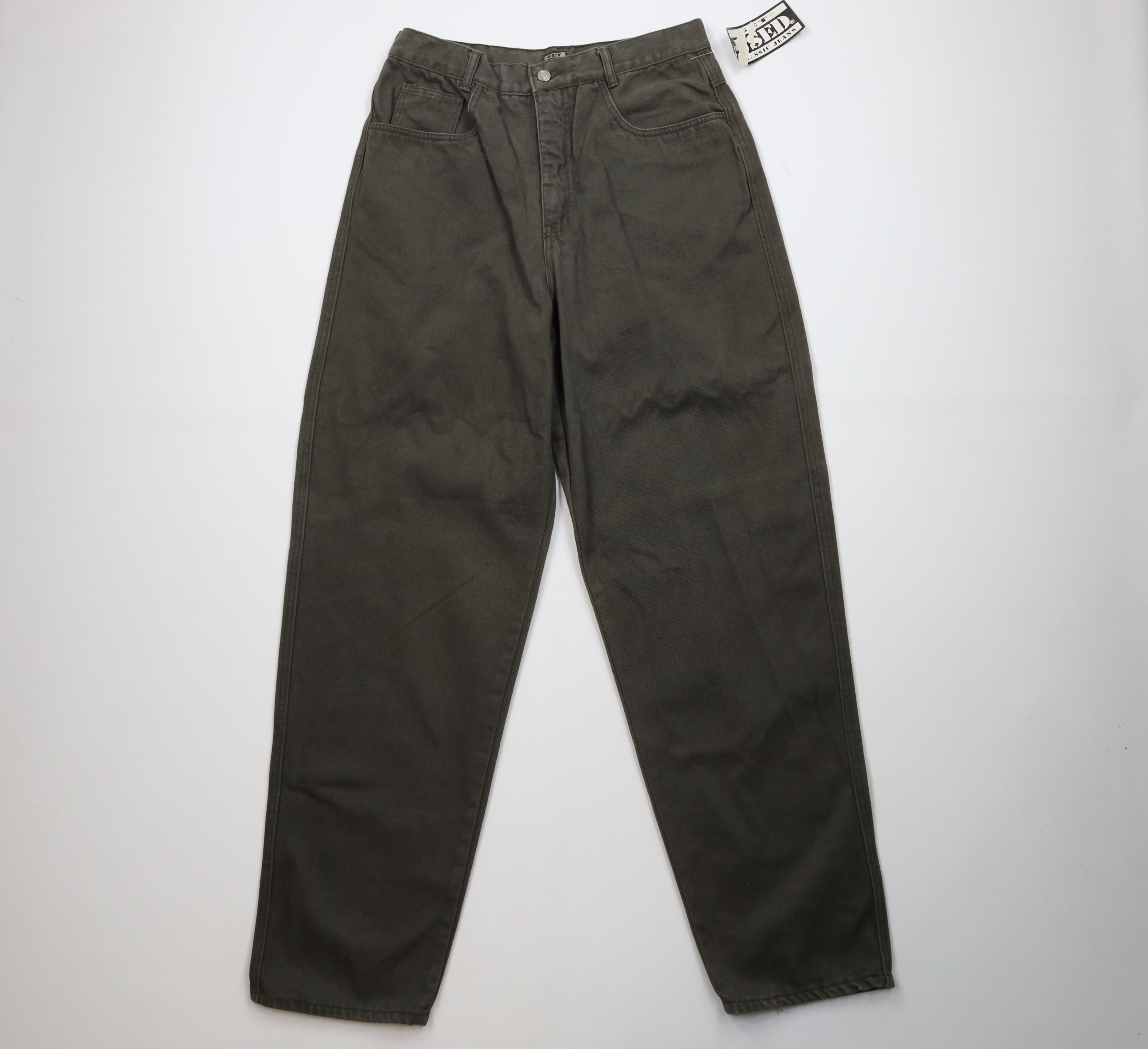 Vintage Deadstock Vintage 90s Streetwear Skateboard Jeans Green Size US 33 - 1 Thumbnail