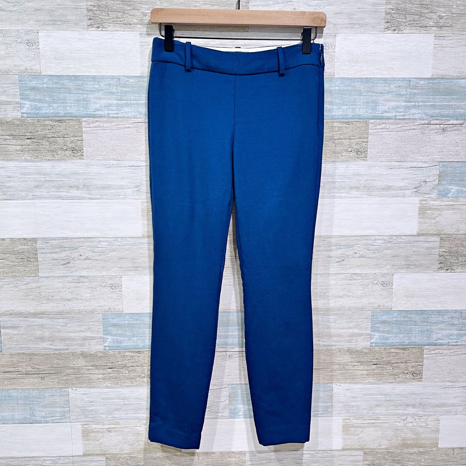 J.Crew J Crew Minnie Stretch Wool Dress Pants Blue Mid Skinny 0P Size 25" / US 0 / IT 36 - 1 Thumbnail