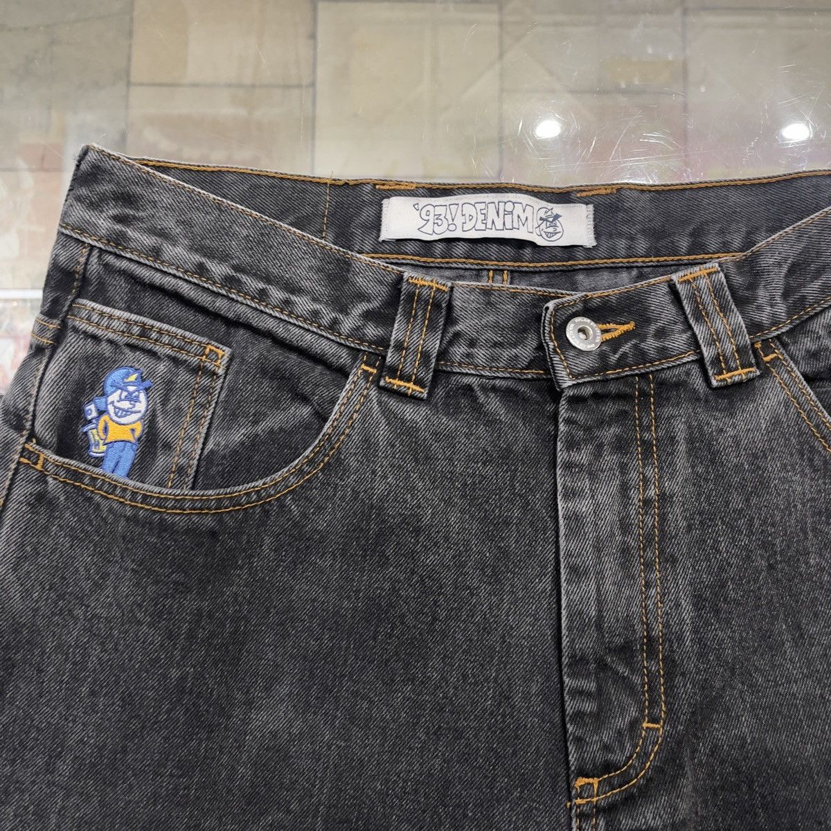 Polar Skate Co. Polar 93 Denim Washed Black | Grailed