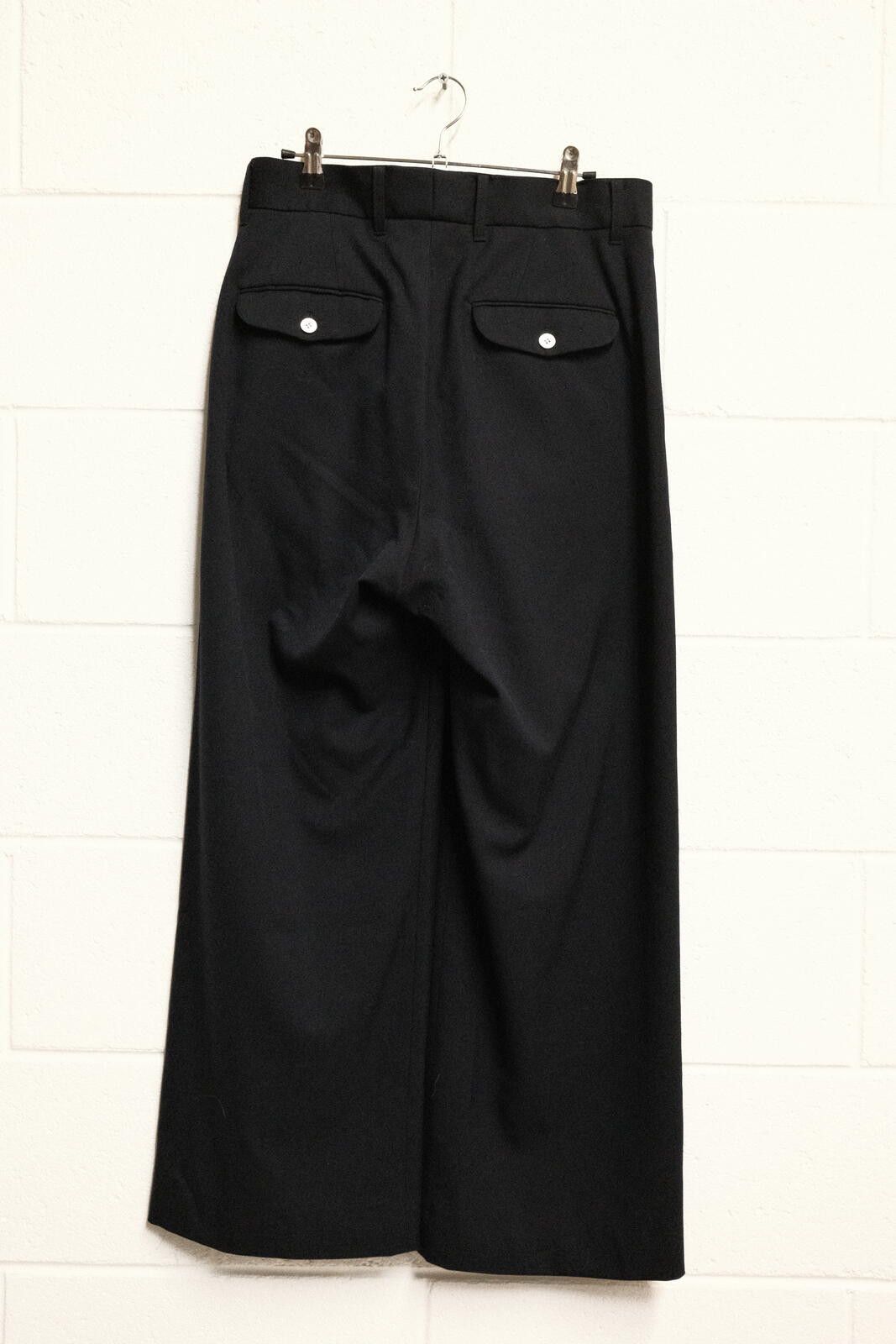 Other Brook Japan Black Wide Leg Trousers with Cute Fish Patch Size US 32 / EU 48 - 2 Thumbnail