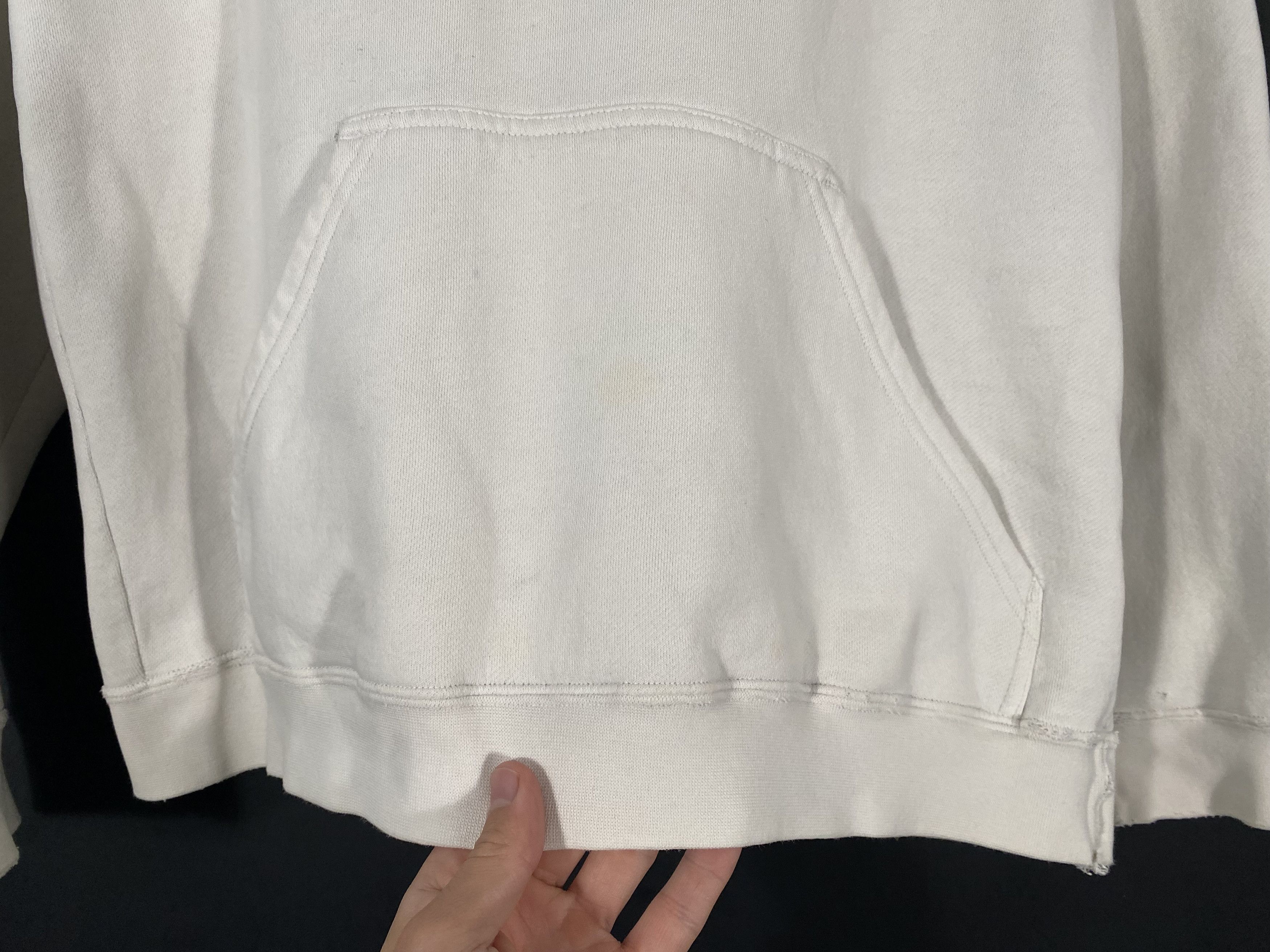 Nike Vintage 2000s Nike Single Swoosh Pullover Hoodie White Size US L / EU 52-54 / 3 - 5 Thumbnail