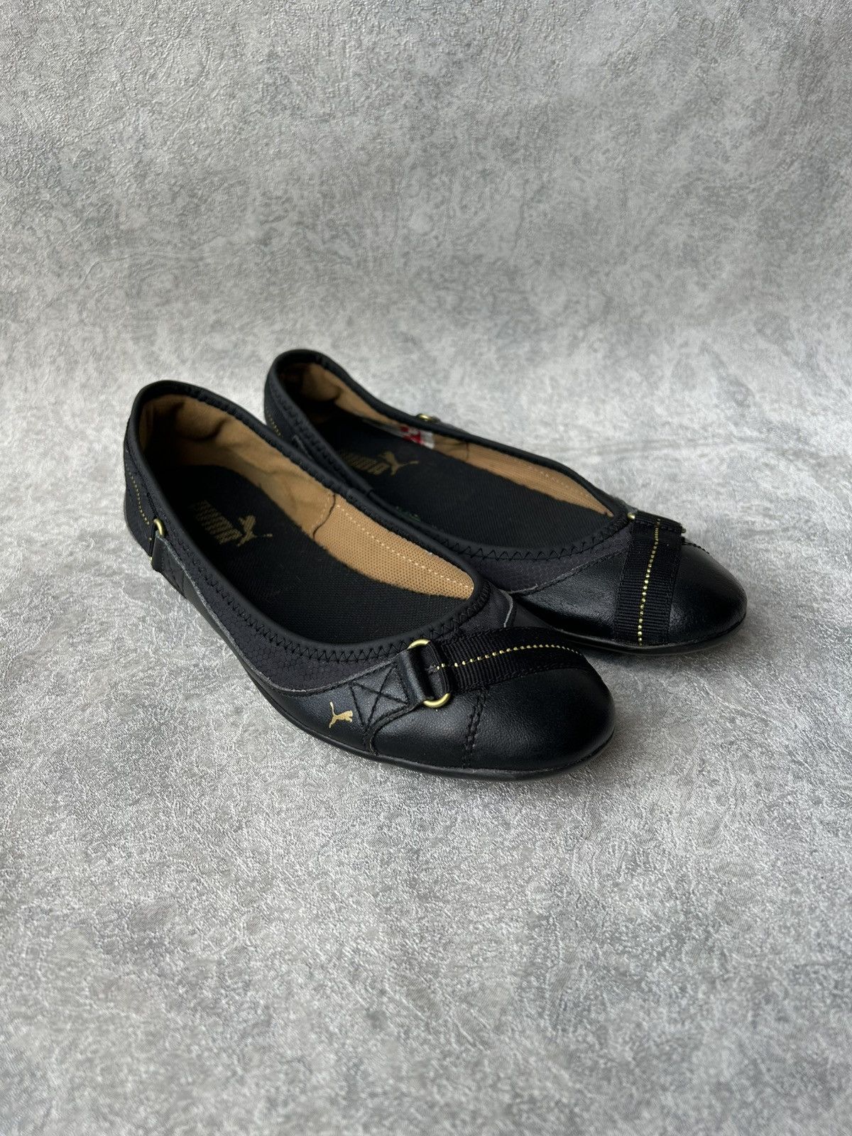 Puma Y2K 2000s Puma Archive Cyber Leather Ballet Flats Size US 6.5 / IT 36.5 - 2 Thumbnail