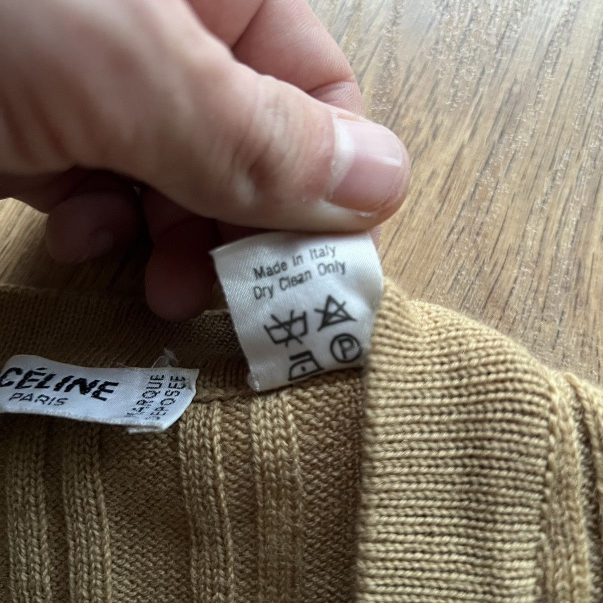 Celine CELINE vintage womens wool cardigan gold logo Size M / US 6-8 / IT 42-44 - 5 Thumbnail