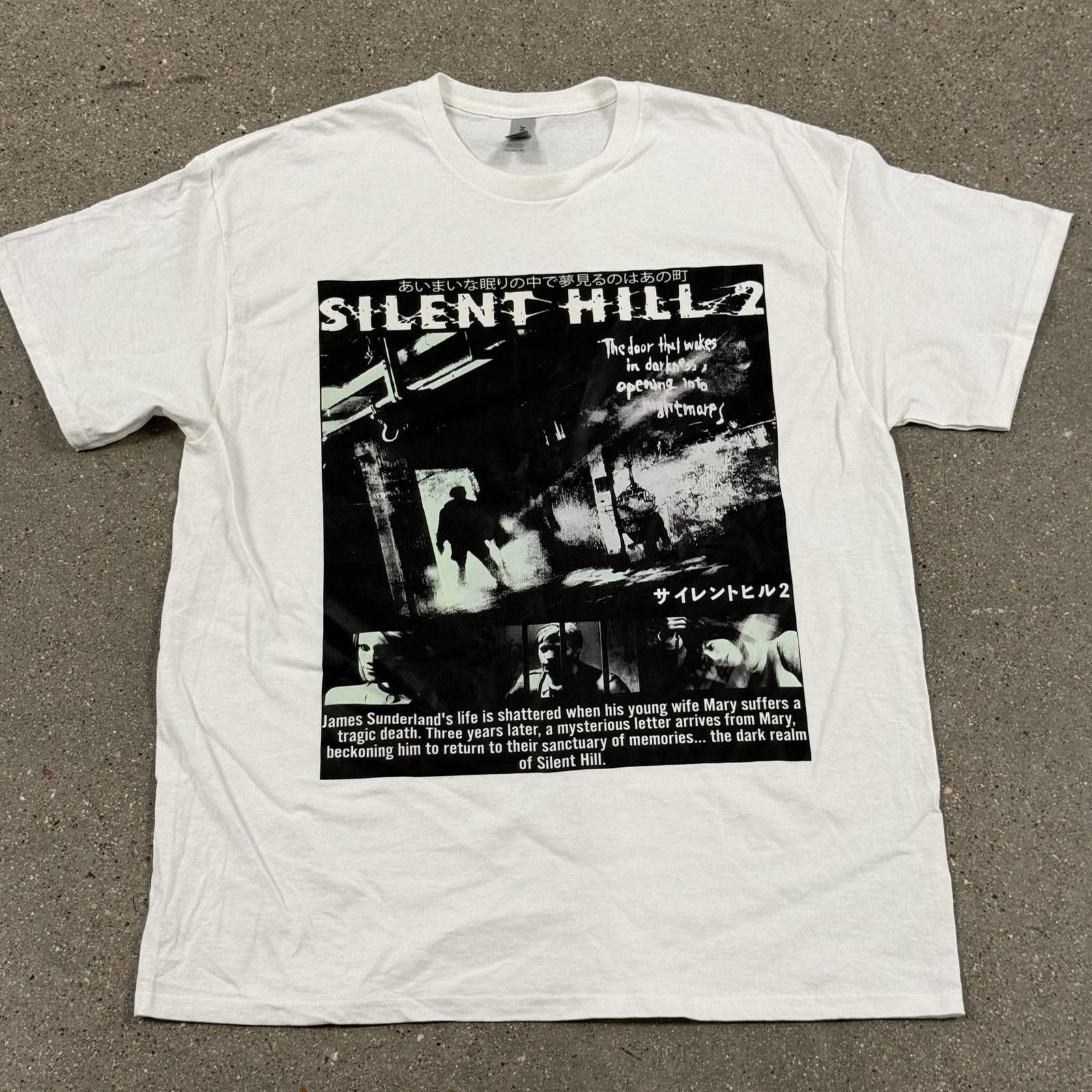 Gildan NWT Silent Hill 2 Gaming T-Shirt Japan Import Sz XL Size US XL / EU 56 / 4 - 1 Thumbnail