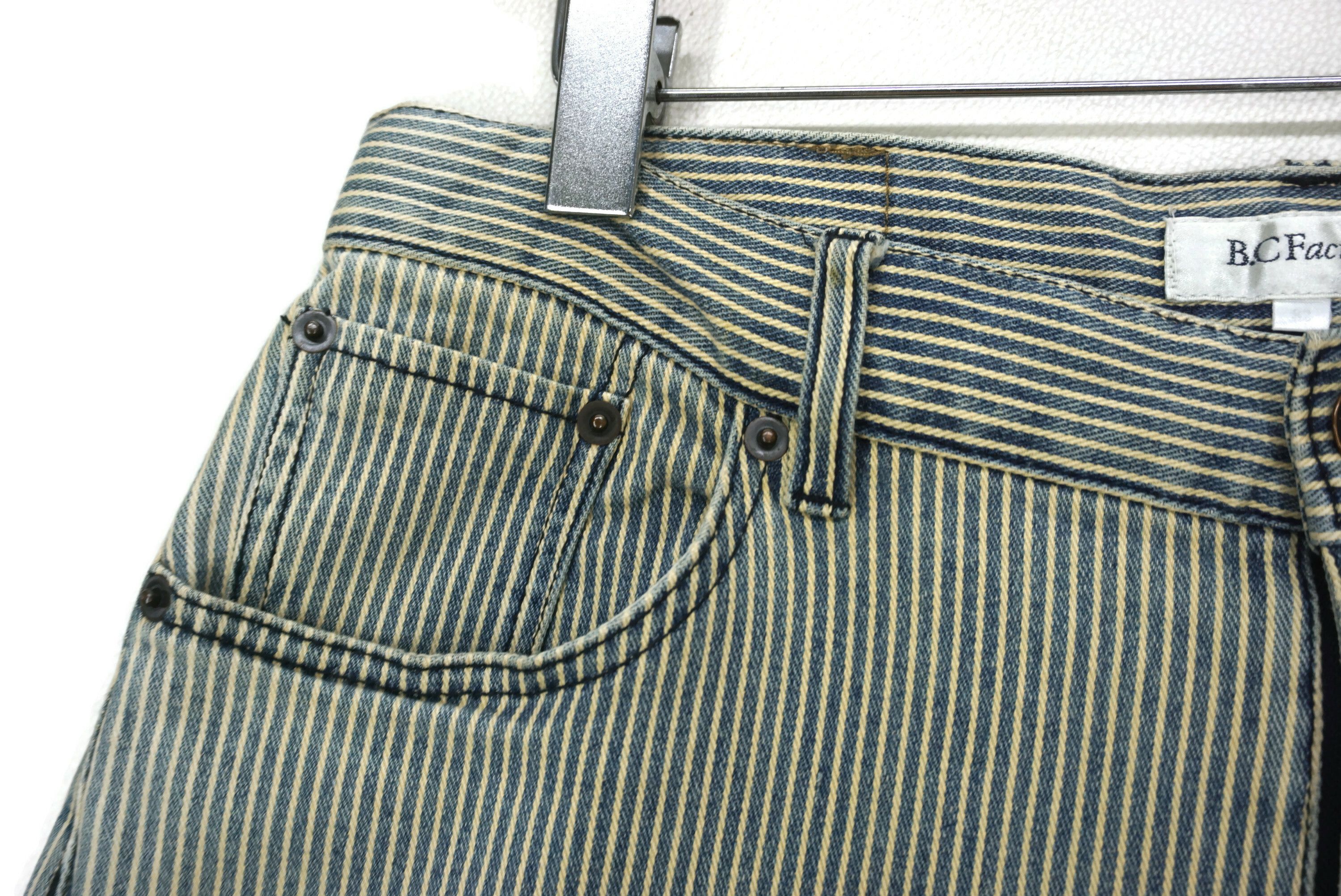 Japanese Brand BC Factory Jeans Size W33xL33 Hickory Dungarees Denim Size US 32 / EU 48 - 4 Thumbnail