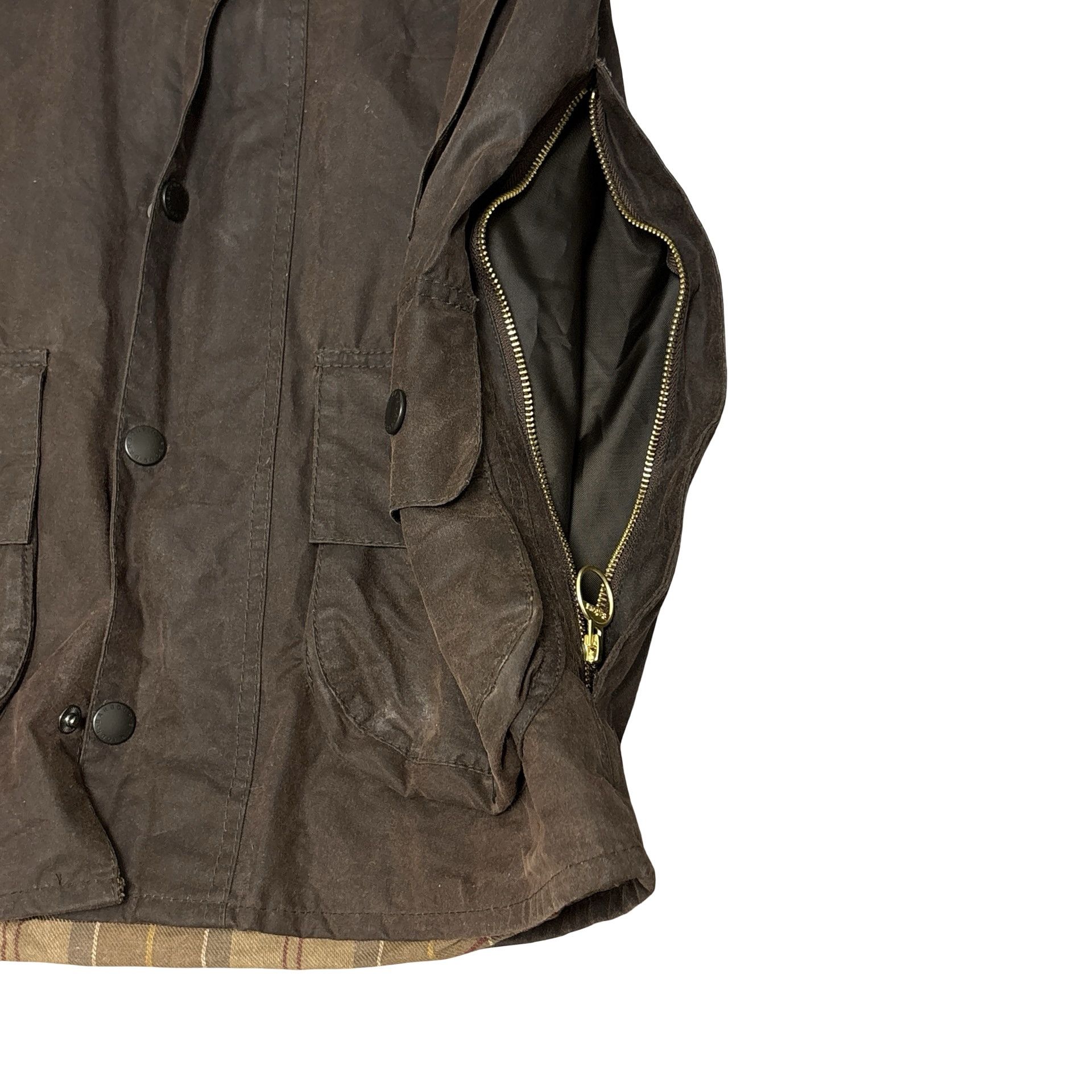 Barbour Barbour Beaufort Wax Jacket Made In England Tartan Lined Size US S / EU 44-46 / 1 - 15 Thumbnail