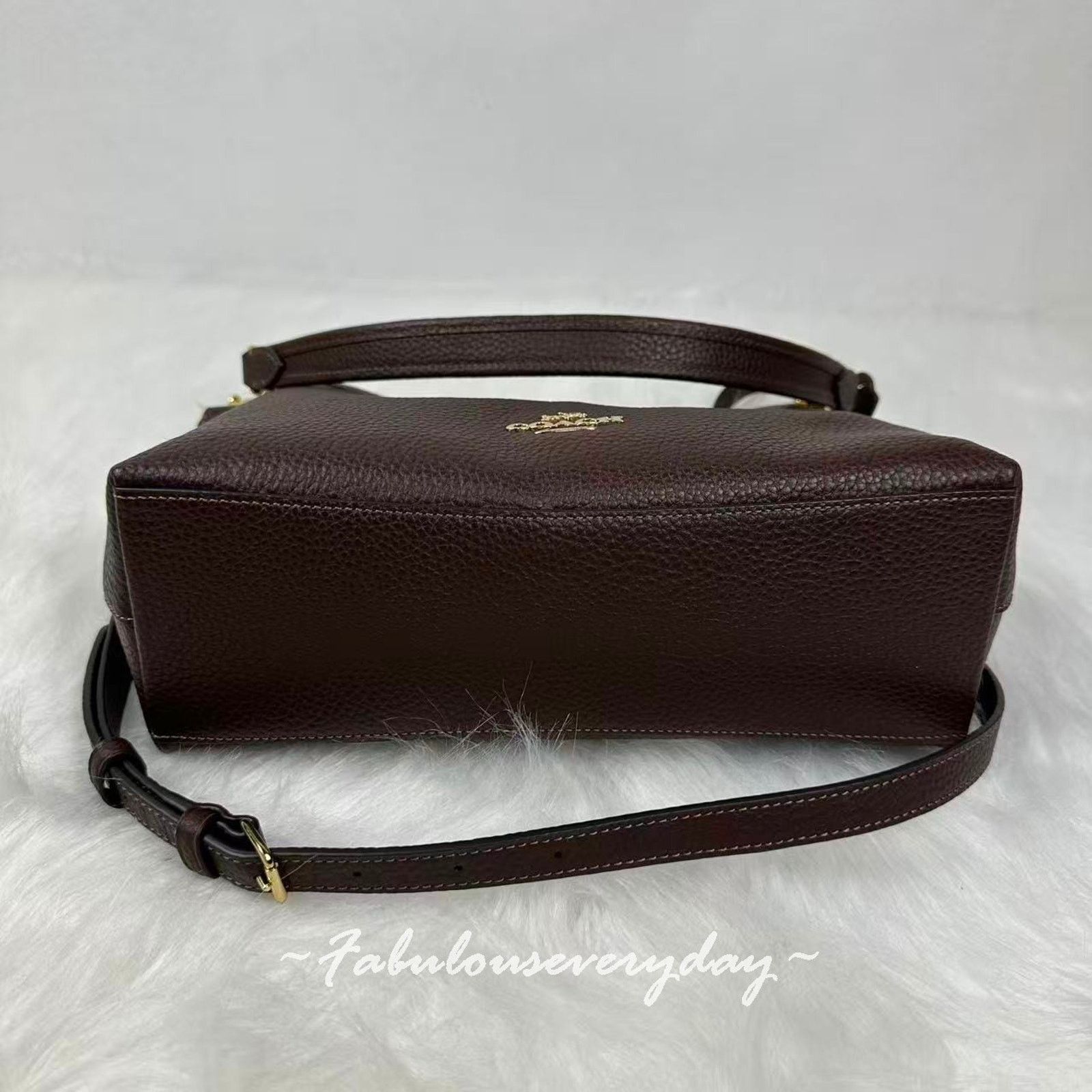 Coach Coach Laurel Shoulder Bag Crossbody Leather/Gold/Maple CR148 Size ONE SIZE - 5 Thumbnail