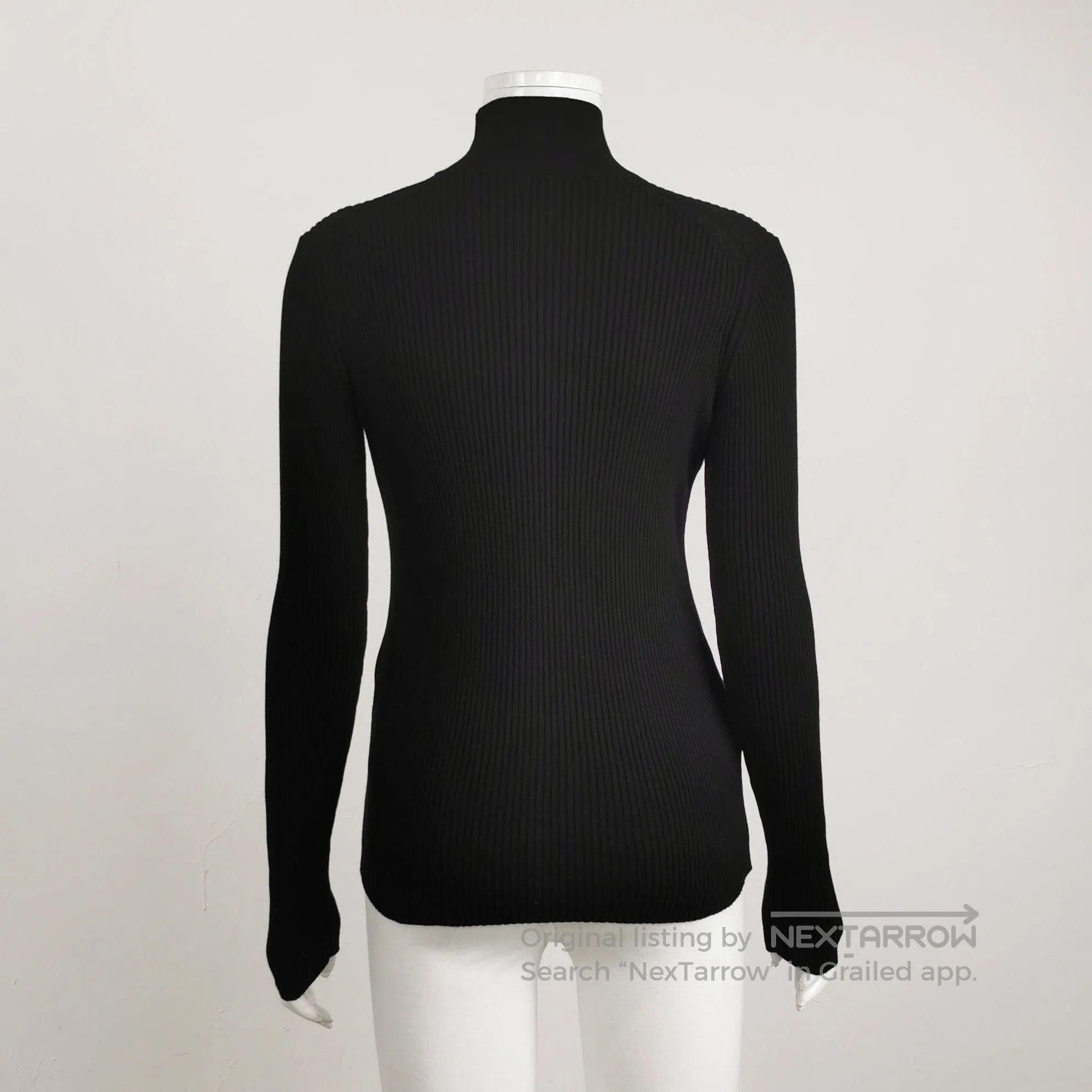 Prada Prada Black Ribbed Turtleneck Sweater for Women . Size S / US 4 / IT 40 - 2 Thumbnail