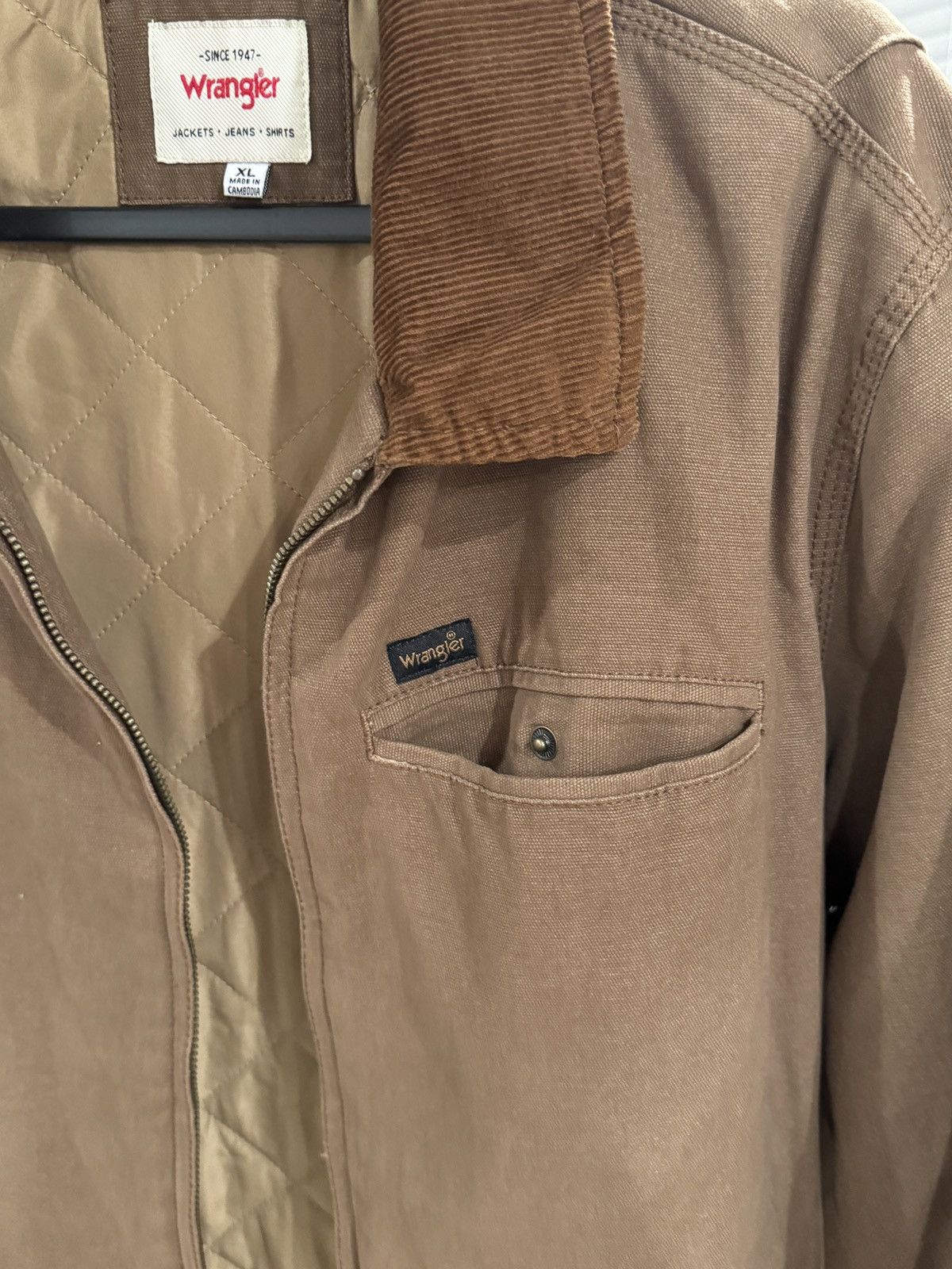 Wrangler Wrangler Quilted vintage brown jacket Size US XL / EU 56 / 4 - 4 Thumbnail