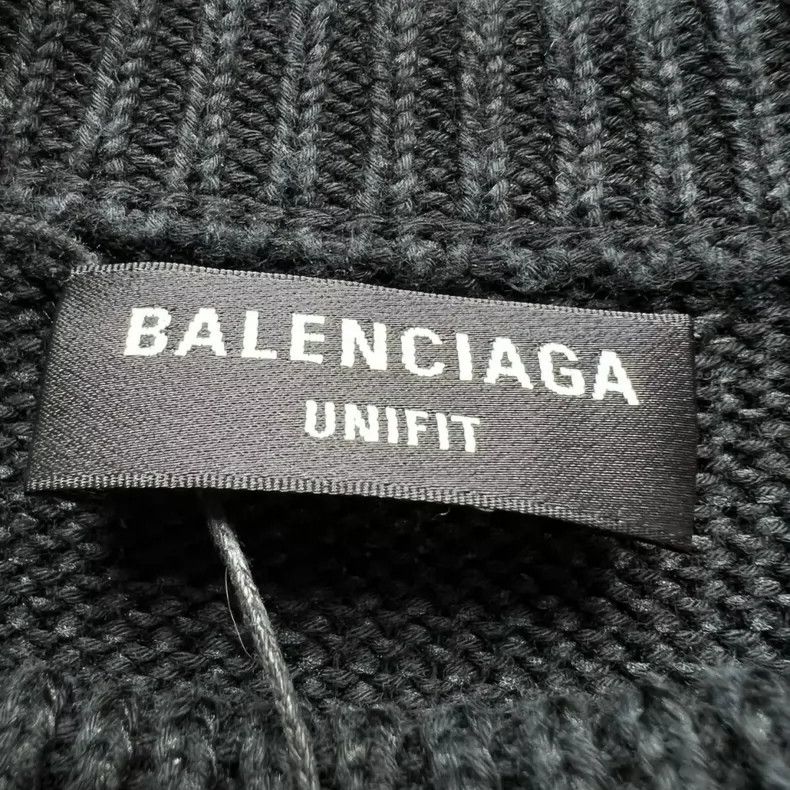 Balenciaga Balenciaga Wheat Crown Knit Sweater Size US L / EU 52-54 / 3 - 4 Thumbnail