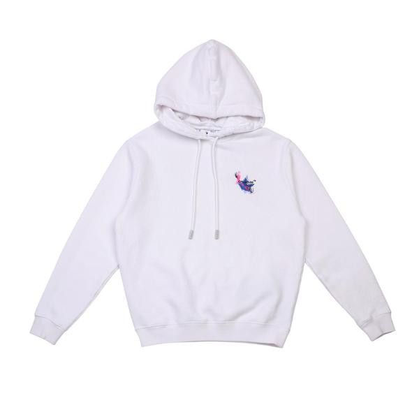 Off-White o1gr1nt0125 Hotchpotch Arrow Reg Hoodie in White Size XXS / US 00 / IT 34 - 1 Thumbnail