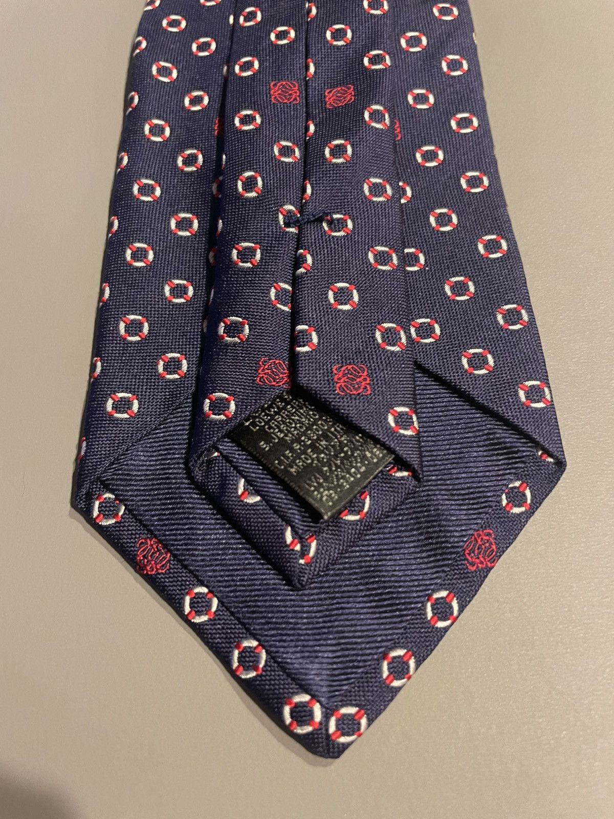 Loewe Loewe blue tie 100% Silk Size ONE SIZE - 5 Thumbnail