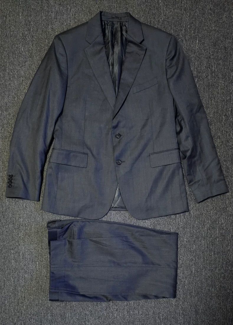 Versace Versace Men's Gray Wool Suit Set-yf Size US 40 / EU 56 - 1 Thumbnail