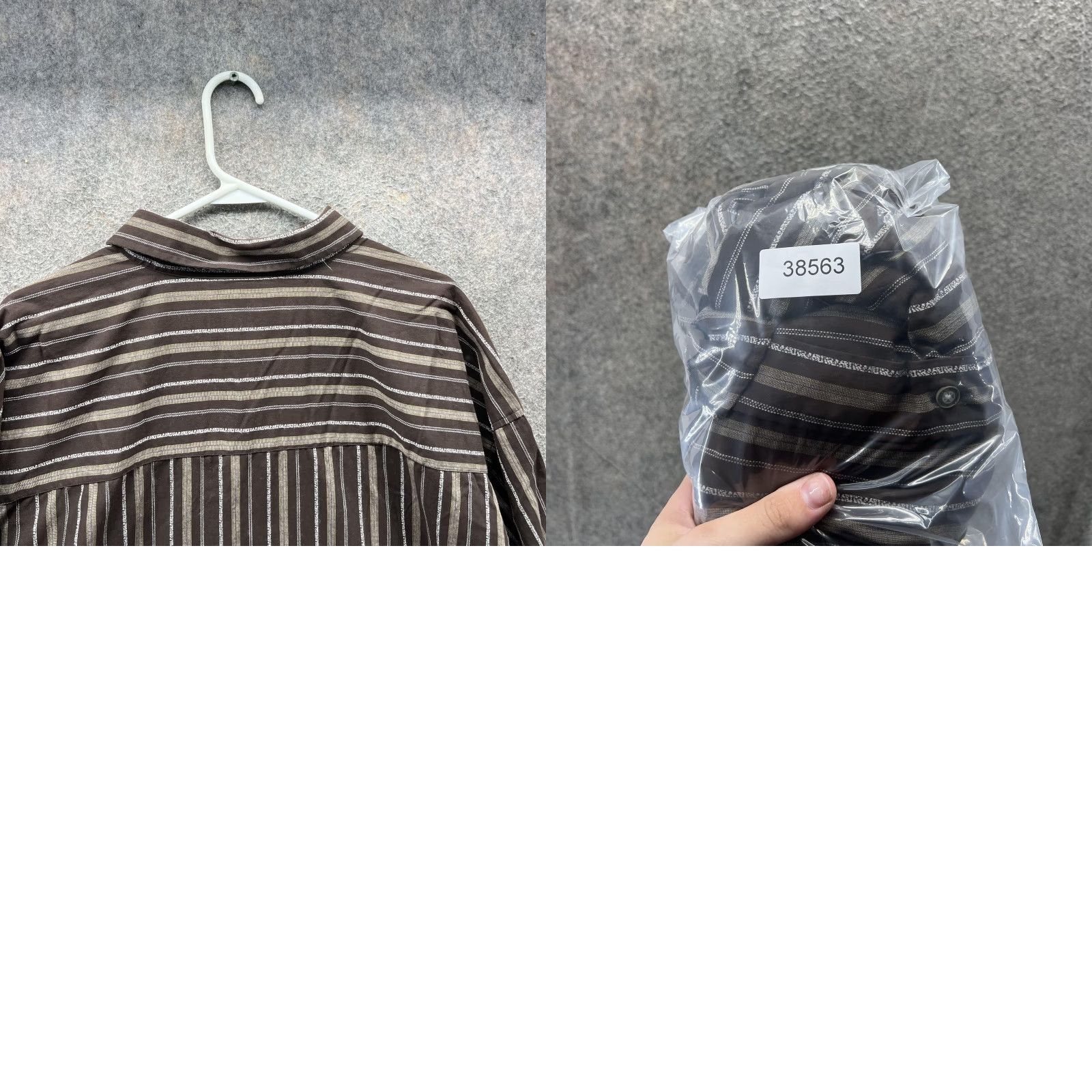 Avirex VINTAGE Avirex Shirt Mens 4X Brown Striped Button-Down Long Sleeve Casual Big Tall Size US XXL / EU 58 / 5 - 8 Thumbnail