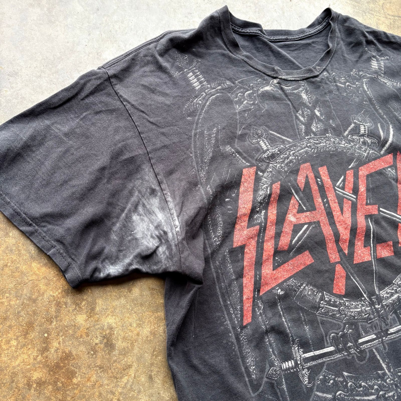 Slayer Vintage Y2K Super Faded Slayer T-shirt Size US L / EU 52-54 / 3 - 3 Thumbnail