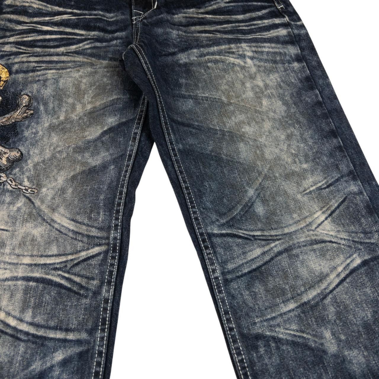 Other Big Train Skull Crossbones Japanese Denim Jeans Size W30 Size US 30 / EU 46 - 7 Thumbnail