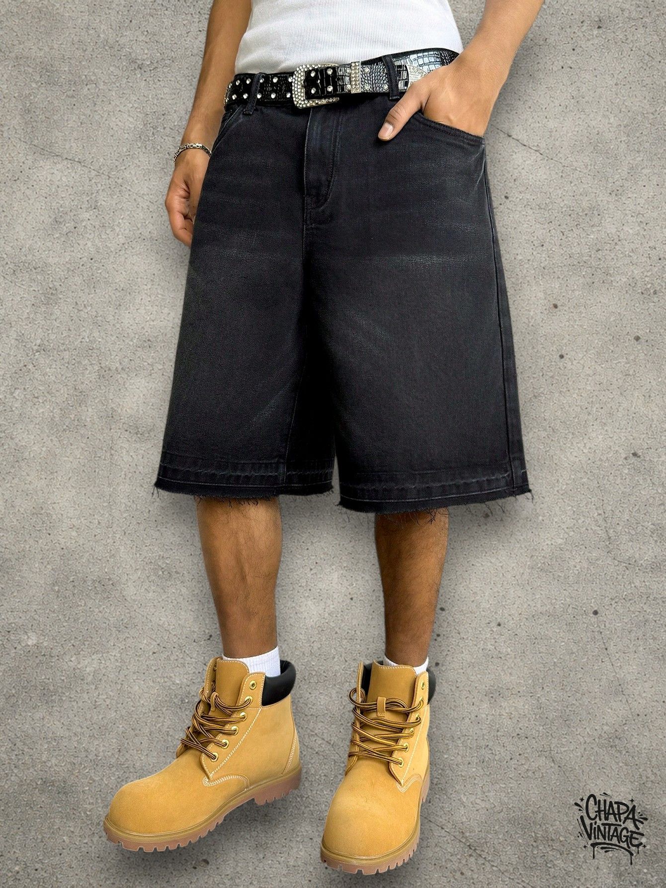 Japanese Brand Distressed jeans shorts Size US 32 / EU 48 - 2 Thumbnail