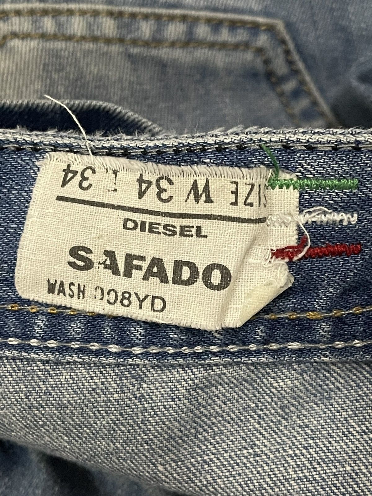Diesel Vintage Diesel Industry Fade Wash Style Distress Loose Jeans Size US 34 / EU 50 - 9 Thumbnail
