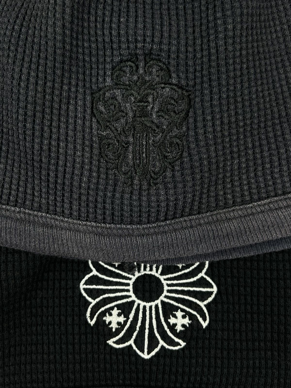 Chrome Hearts Chrome Hearts Vintage Dagger Waffle Thermal Beanie Black Size ONE SIZE - 8 Thumbnail