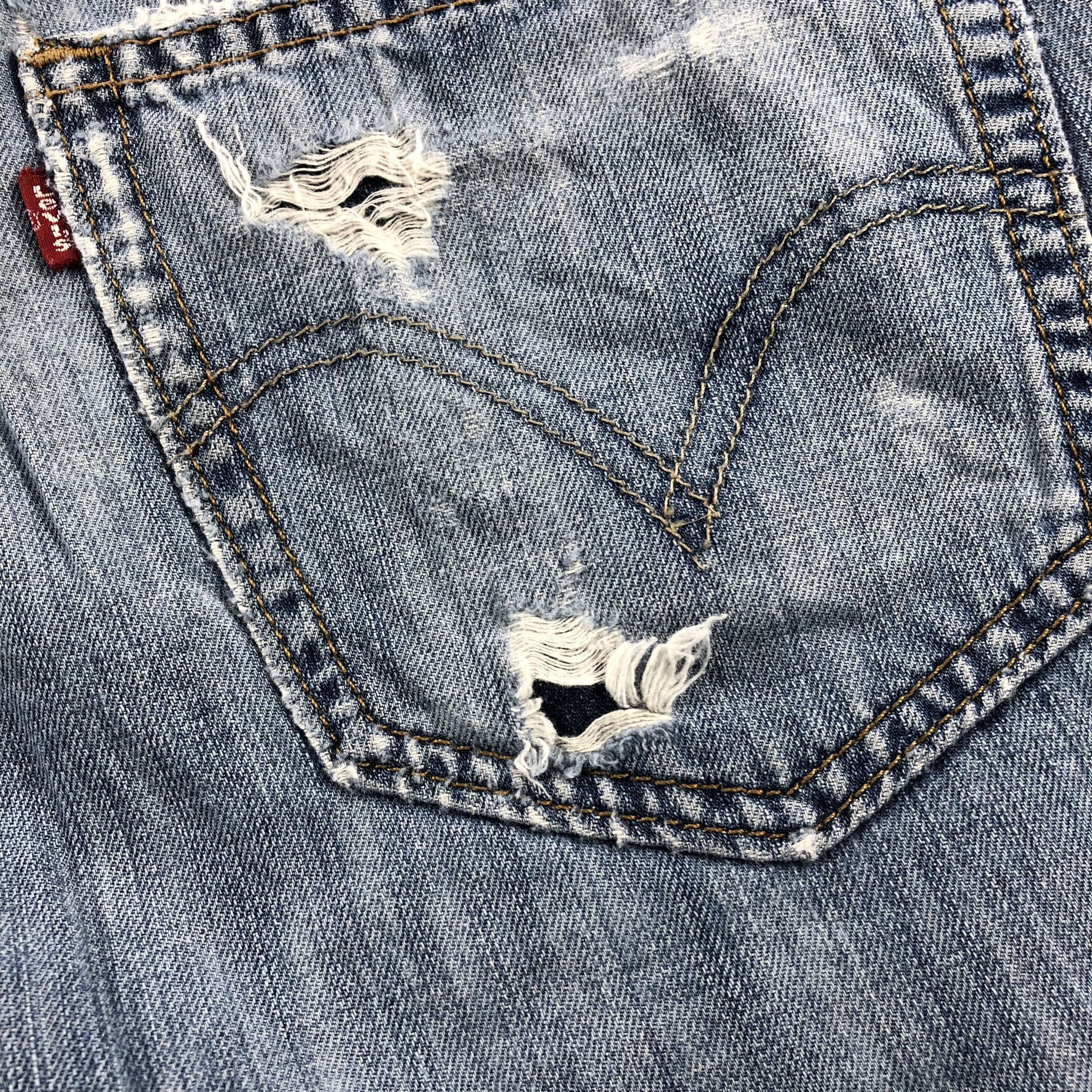 Levi's Vintage Distress Levis 505 Jeans-JM1240 Size US 30 / EU 46 - 6 Thumbnail