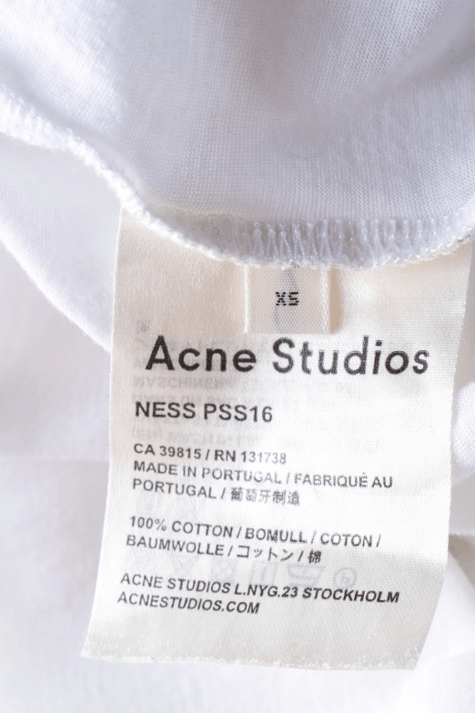 Acne Studios Acne Studios Ness PSS16 White Basic T-Shirt Size S Size US S / EU 44-46 / 1 - 4 Thumbnail