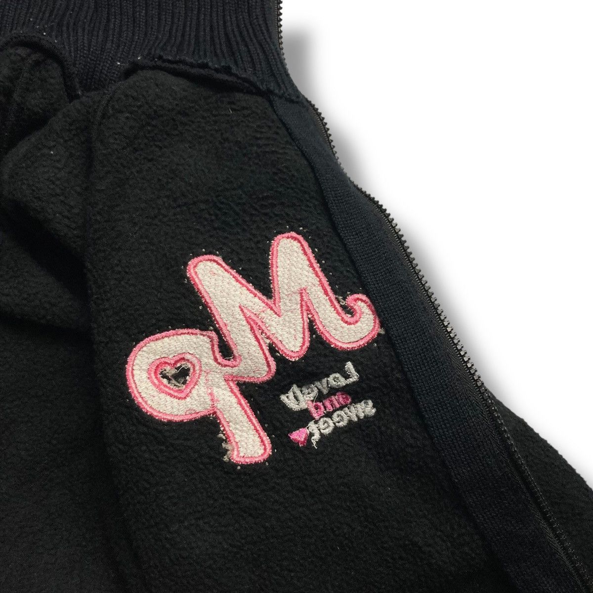 Hysteric Glamour 🇯🇵 🩷🖤 MEZZO PIANO EMBROIDERED LOGO FULL ZIP WOOL JACKET Size L / US 10 / IT 46 - 14 Thumbnail