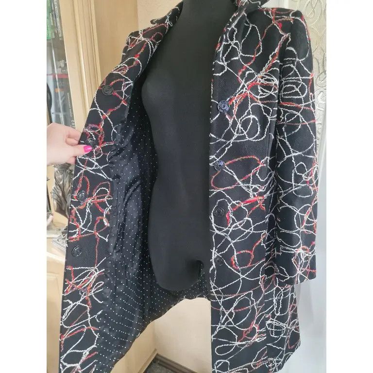 Other Wool coat with an original pattern, Prêt-à-porter, size M Size M / US 6-8 / IT 42-44 - 7 Thumbnail