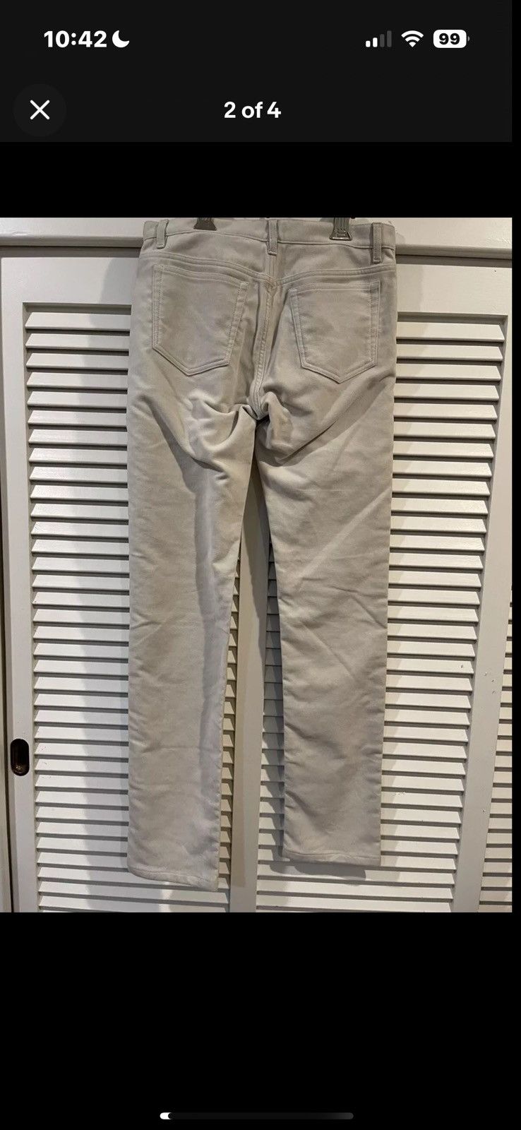 A.P.C. Apc white moleskin denim jeans size 28 Size US 28 / EU 44 - 2 Thumbnail