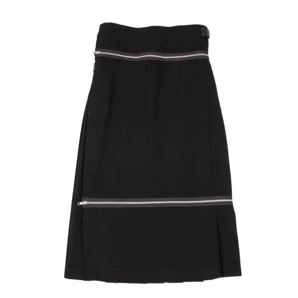 Comme des Garcons Comme Des Garcons size M Black Retro Zip Split Half Skirt Size 24" / US 00 / IT 34 - 2 Thumbnail