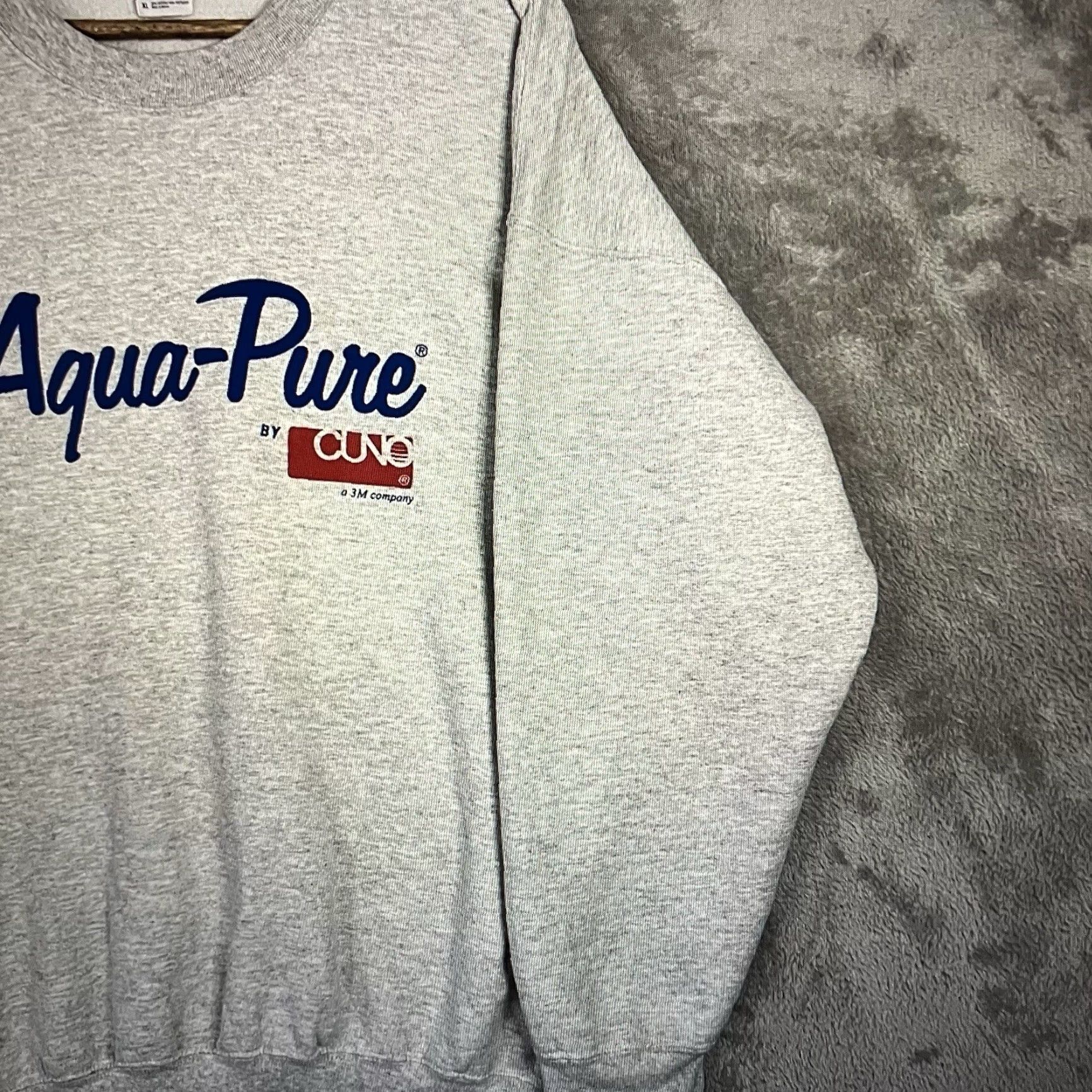 Gildan VINTAGE Sweatshirt New York City Aqua Pure Plumbing Mens XL Gray Y2K Workwear Size US XL / EU 56 / 4 - 7 Thumbnail