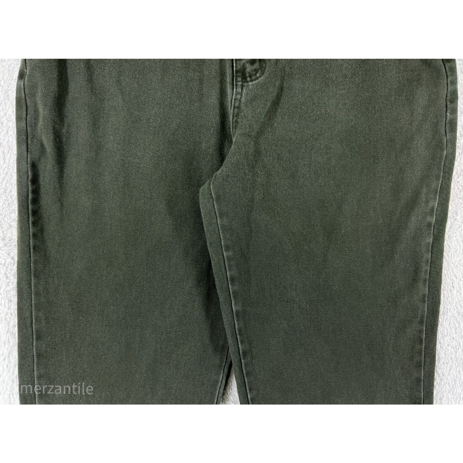 Halston Halston Jeans Capri 12 Green Denim Cotton Blend Regular High Rise Womens] Size 34" / US 12 / IT 48 - 5 Thumbnail