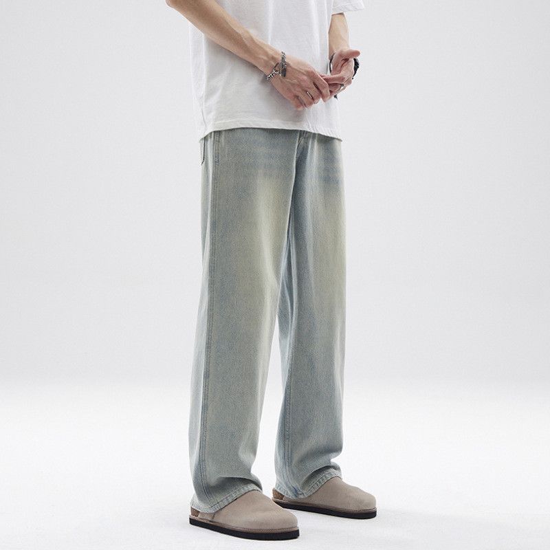 Japanese Brand American vintage washed distressed men's baggy jeans Size US 32 / EU 48 - 2 Thumbnail