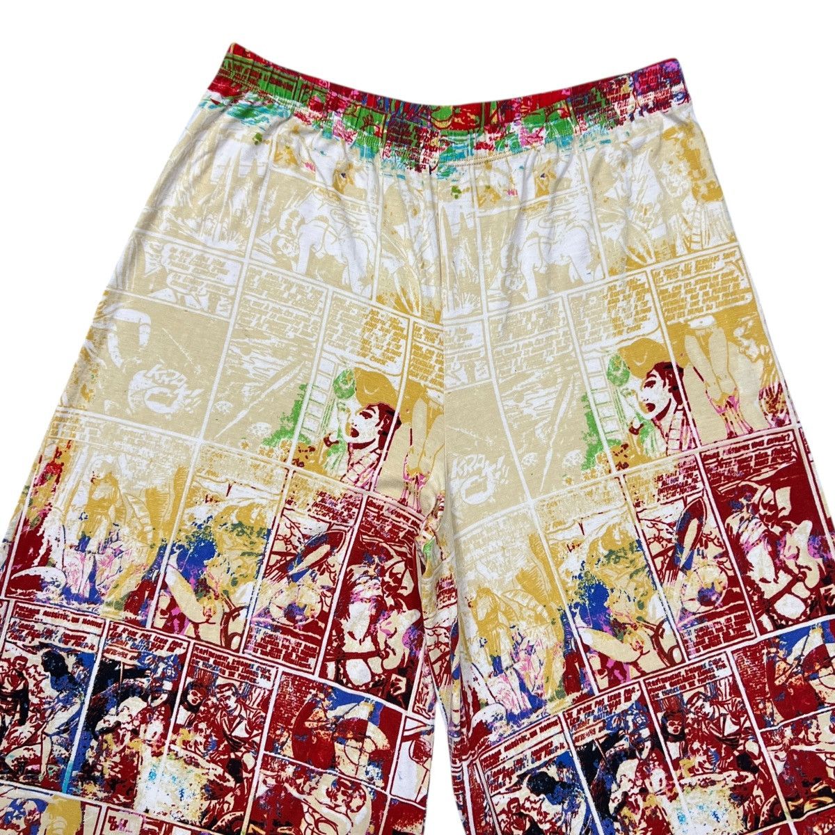 Jean Paul Gaultier Jean Paul GAULTIER 1995 Graphic Cartoon Comics Printed Pants Size 25" / US 0 / IT 36 - 4 Thumbnail