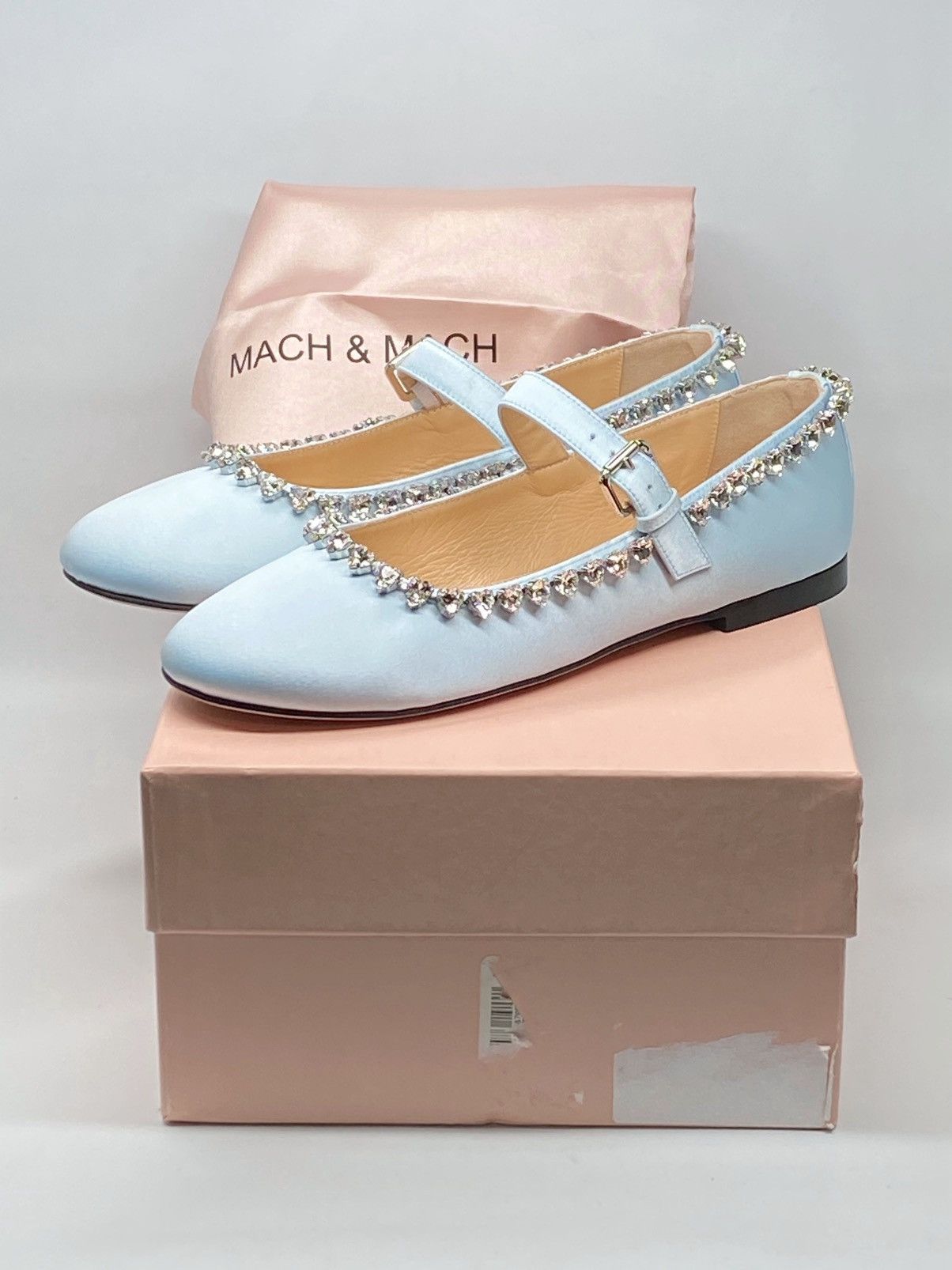MACH & MACH MACH & MACH Audrey embellished satin ballet flats size 37 Size US 7 / IT 37 - 16 Thumbnail