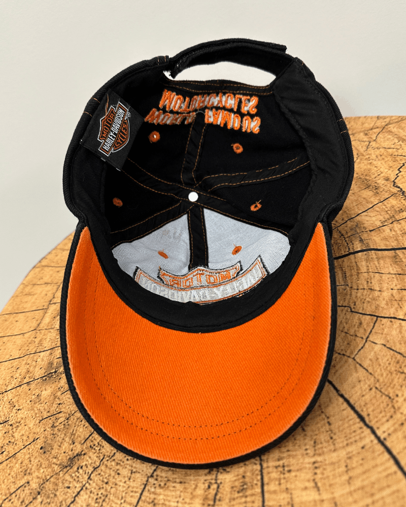 Harley Davidson Vintage Harley Davidson Motorcycles Logo Strap Back Cap Hat Size ONE SIZE - 6 Thumbnail