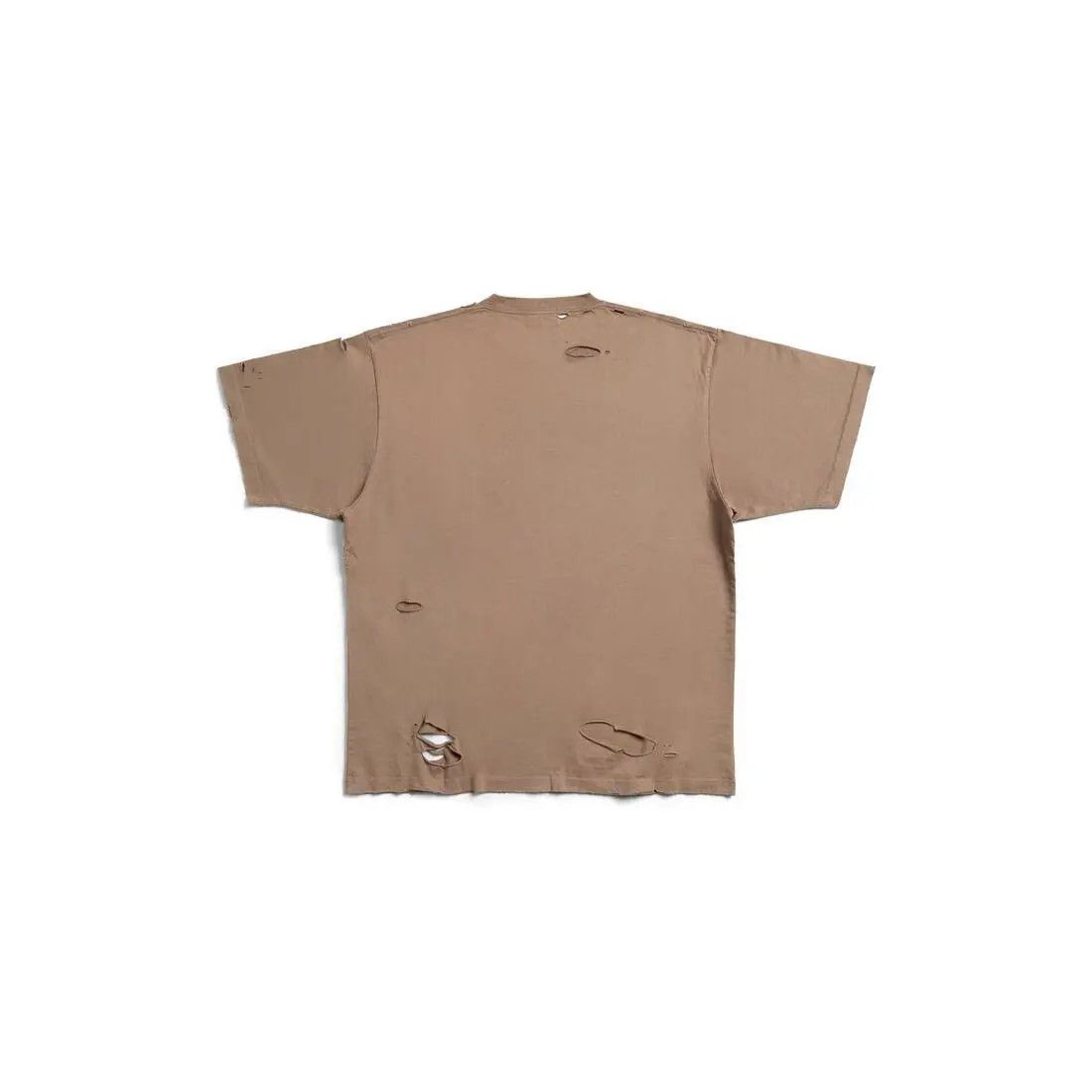 Balenciaga o1mt1gz1024 Caps T-Shirt Boxy Fit in Brown Size XL / US 12-14 / IT 48-50 - 2 Thumbnail