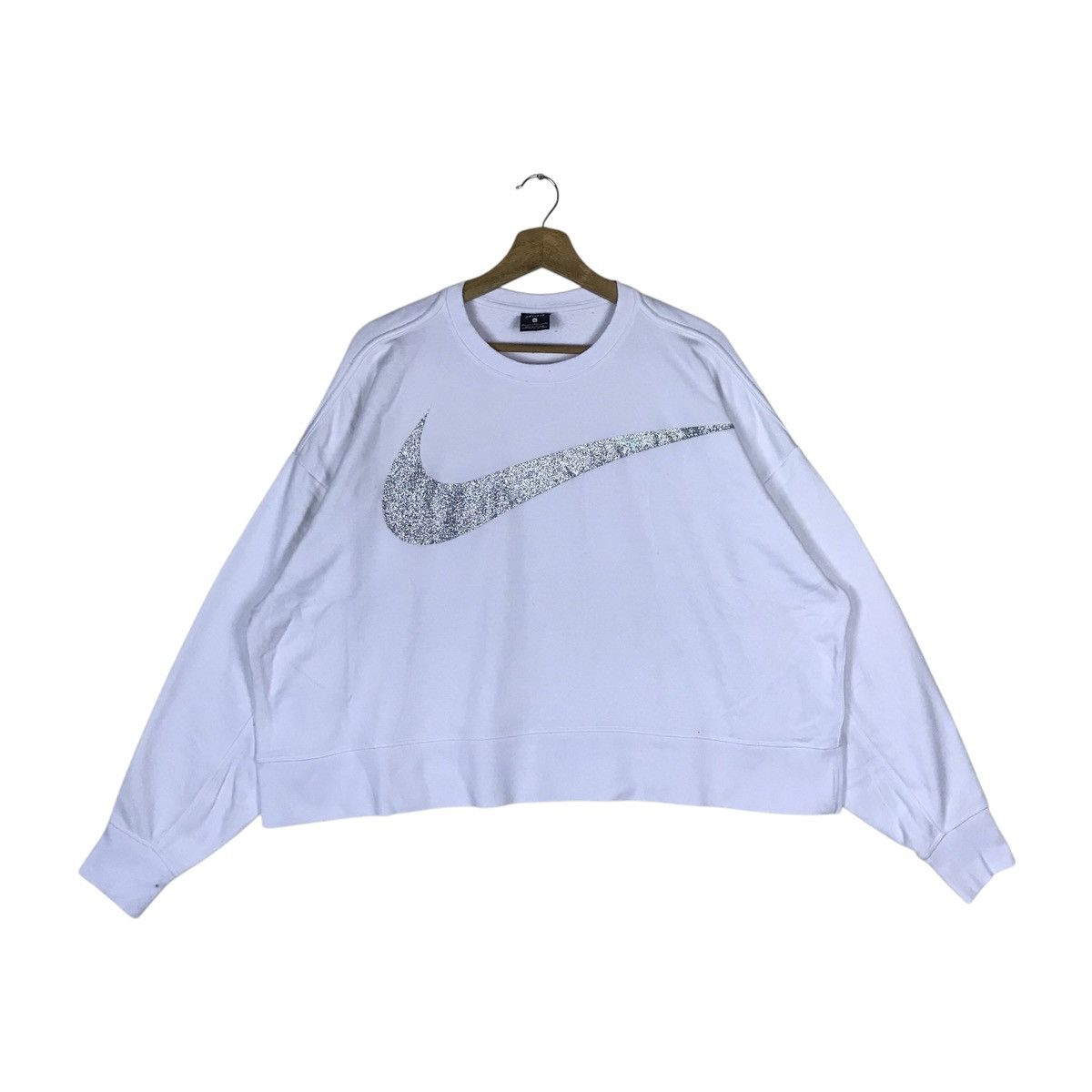 Nike Nike Big Logo Crop Top Pullover Jumper Sweatshirt Size XL / US 12-14 / IT 48-50 - 1 Thumbnail