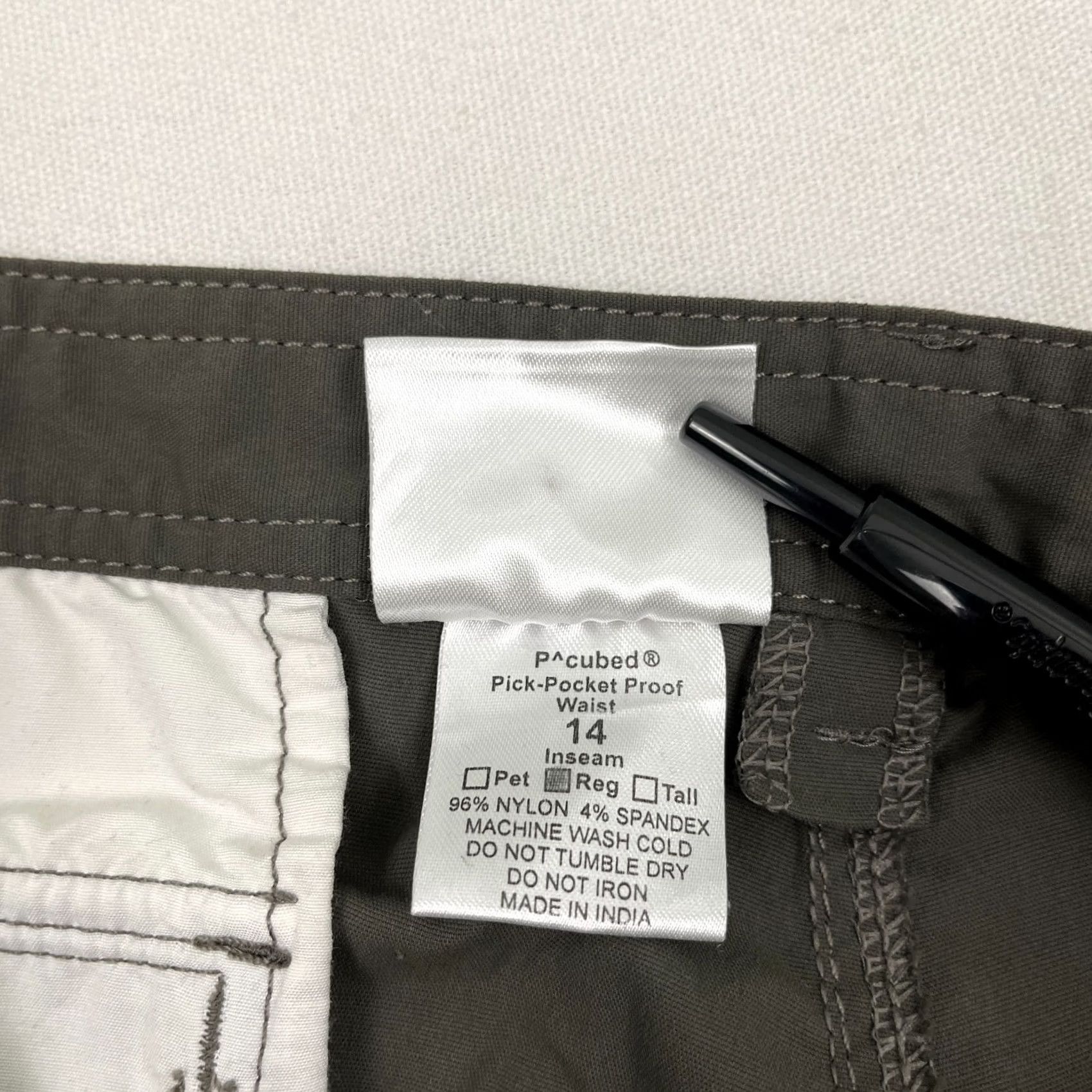 Vintage Clothing Arts P^Cubed Pick Pocket Proof Cargo Pants Mens 34x31 Brown Hiking Pants Cargo Casual Travel Men 34 Brown Art Outdoors Mens Size US 34 / EU 50 - 3 Thumbnail