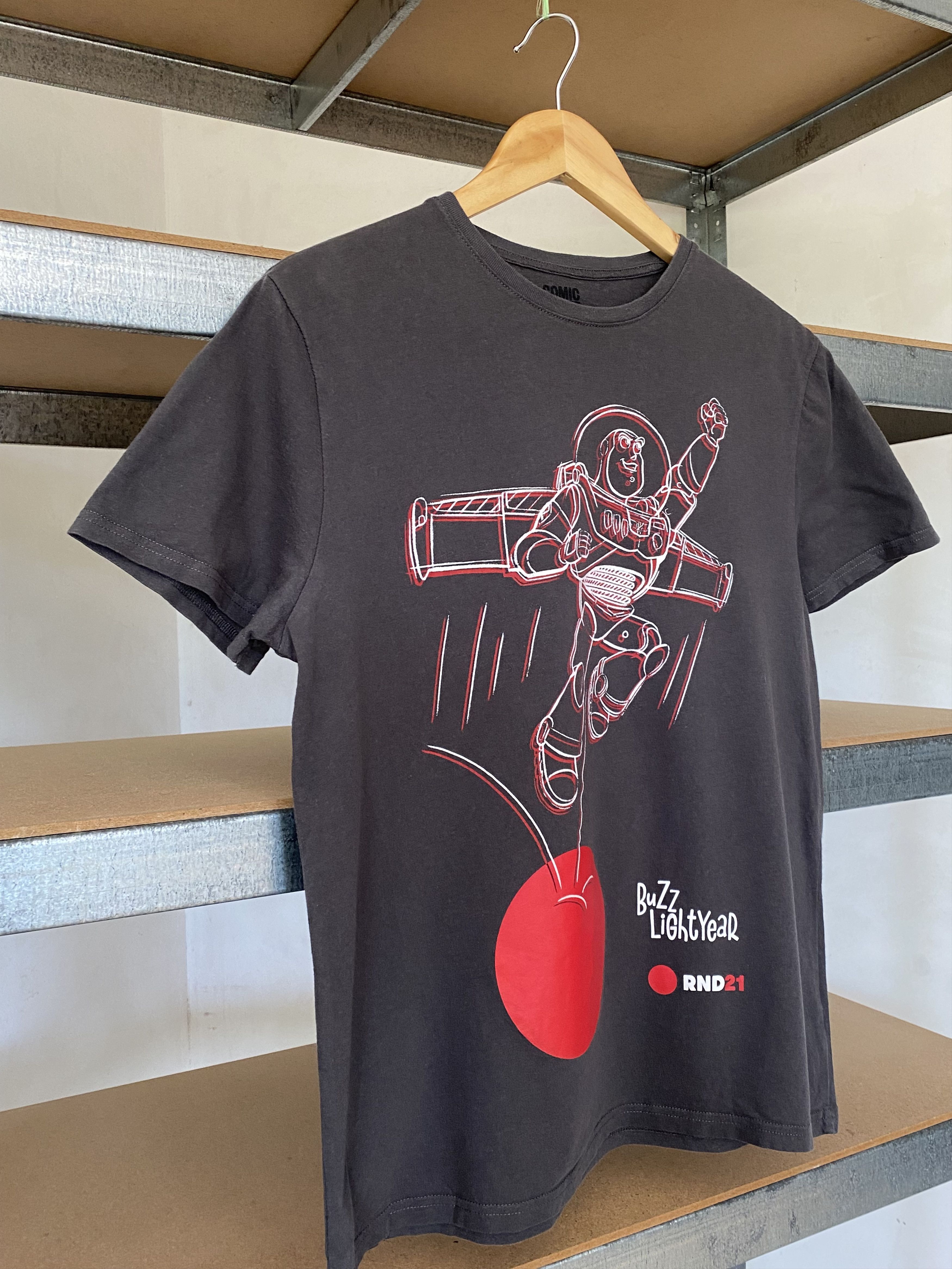 Cartoon Network Vintage 2000s Comic Relief Toy Story Buzz Cartoon T-shirt Size US S / EU 44-46 / 1 - 8 Thumbnail