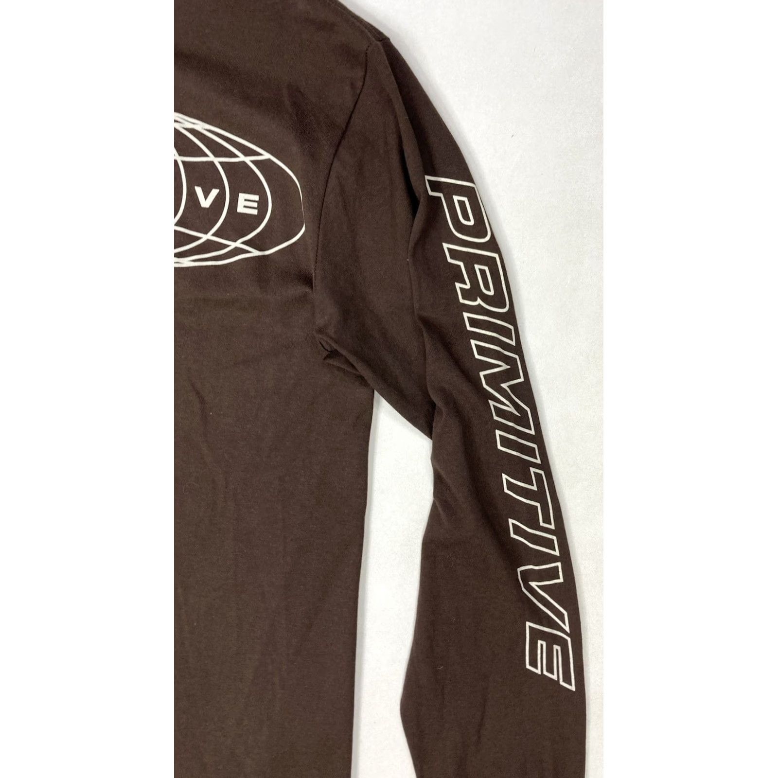 Primitive VINTAGE Primitive Worldwide Graphic T-shirt Men Small Brown Long Sleeve Size US S / EU 44-46 / 1 - 3 Thumbnail