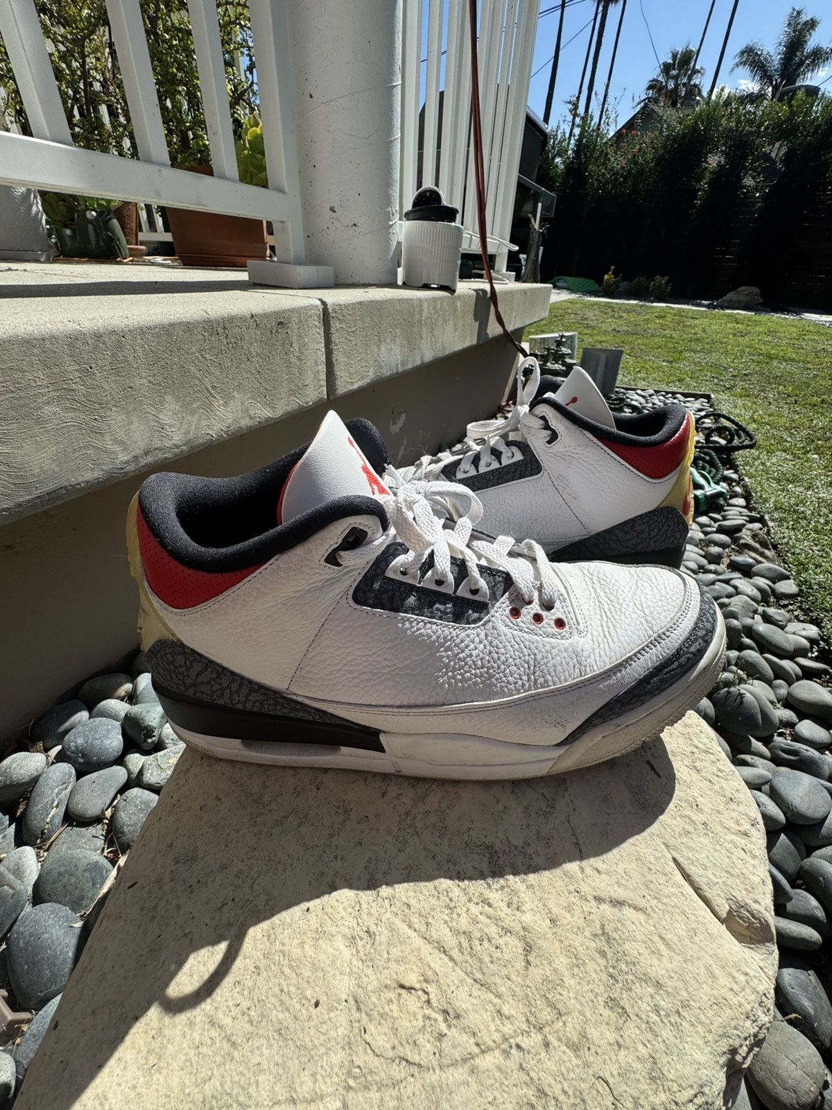 Jordan Brand Jordan 3 SE Fire Red Denim (2020) Size US 12 / EU 45 - 10 Thumbnail