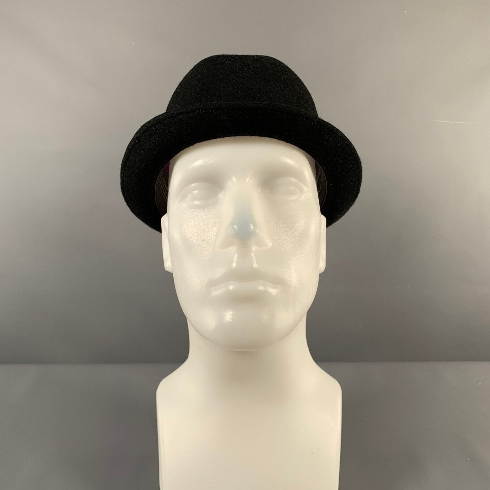 Paul Smith PAUL SMITH Size 7.5 Black Grey Wool Felt Hats Size ONE SIZE - 2 Thumbnail