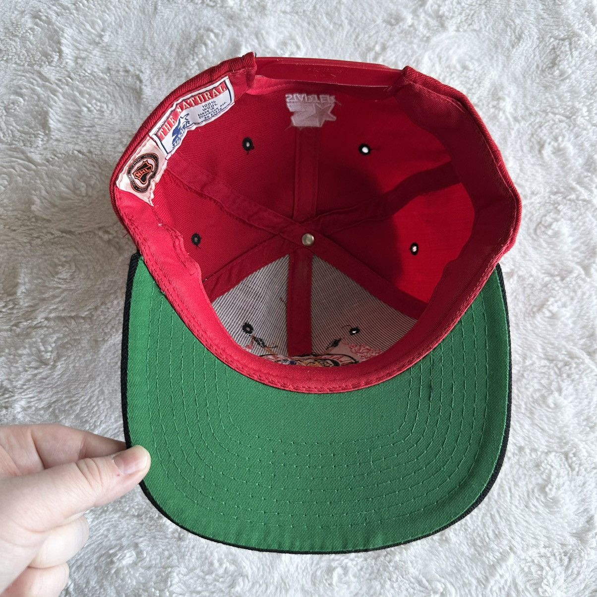 Starter Vintage Chicago Blackhawks Snapback Hat Red Starter Wool NHL Size ONE SIZE - 7 Thumbnail