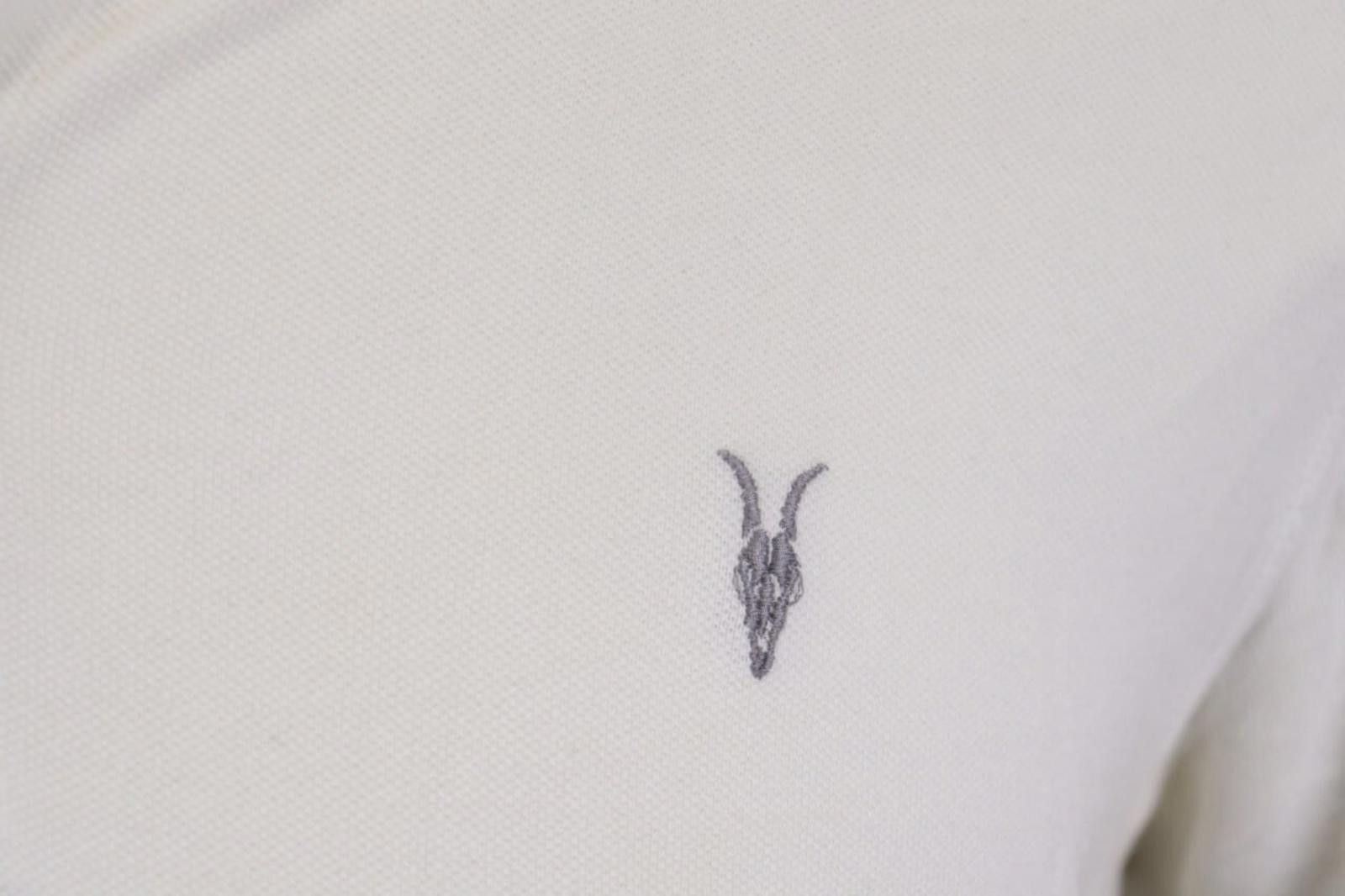Allsaints AllSaints White Short Sleeve Summer Polo Shirt Size M Size US M / EU 48-50 / 2 - 3 Thumbnail