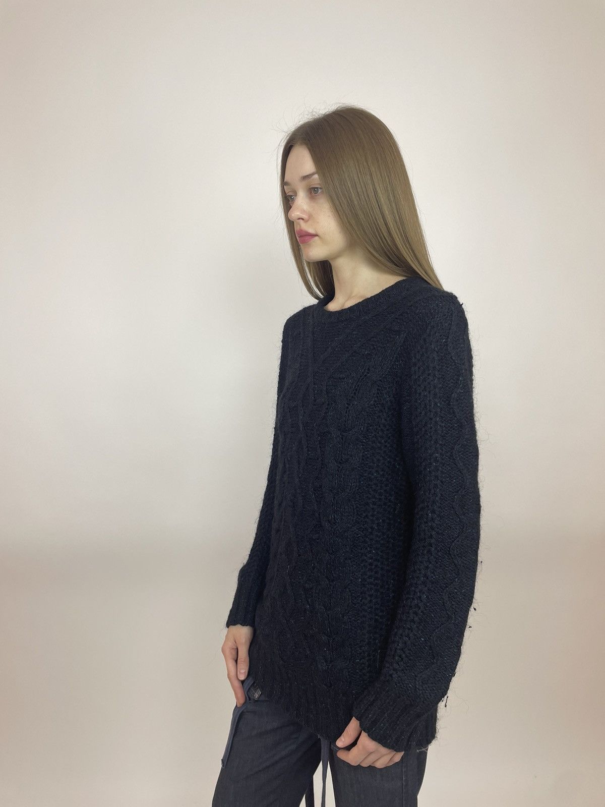 G-Star × Japanese Brand G-star Sweater HUXLEY R Knit WMN L/S Oversized cable knit Size M / US 6-8 / IT 42-44 - 3 Thumbnail