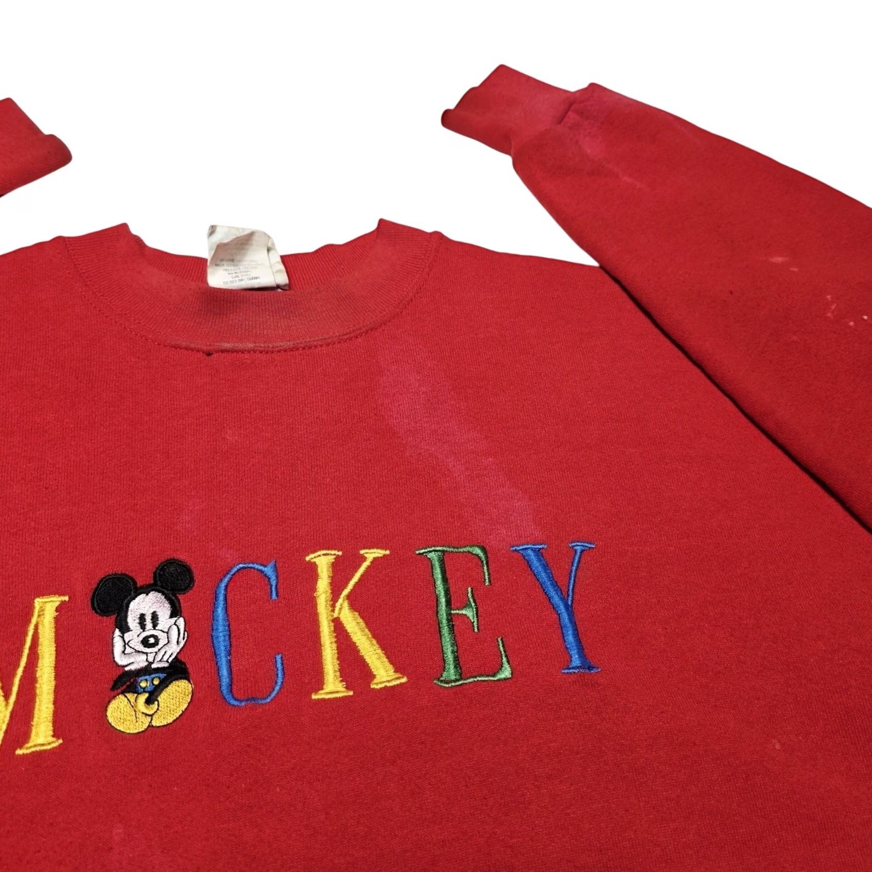 Mickey Unlimited VINTAGE Disney Mickey Mouse Crewneck Sweatshirt Adult XL Embroidered Stained Size US XL / EU 56 / 4 - 2 Thumbnail