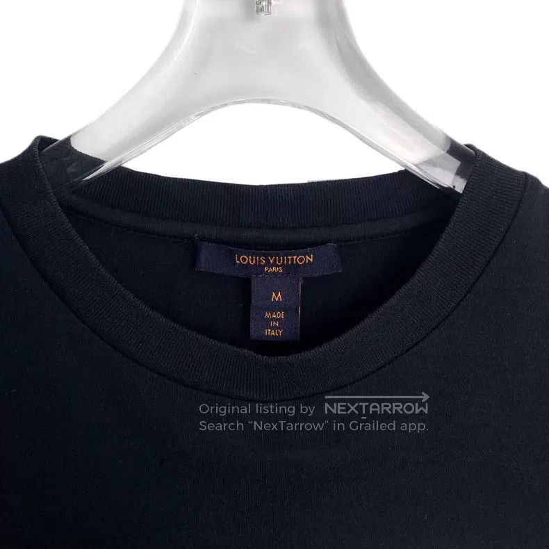 Louis Vuitton Louis Vuitton Black disc logo printed cotton crewneck T-sh Size US M / EU 48-50 / 2 - 4 Thumbnail