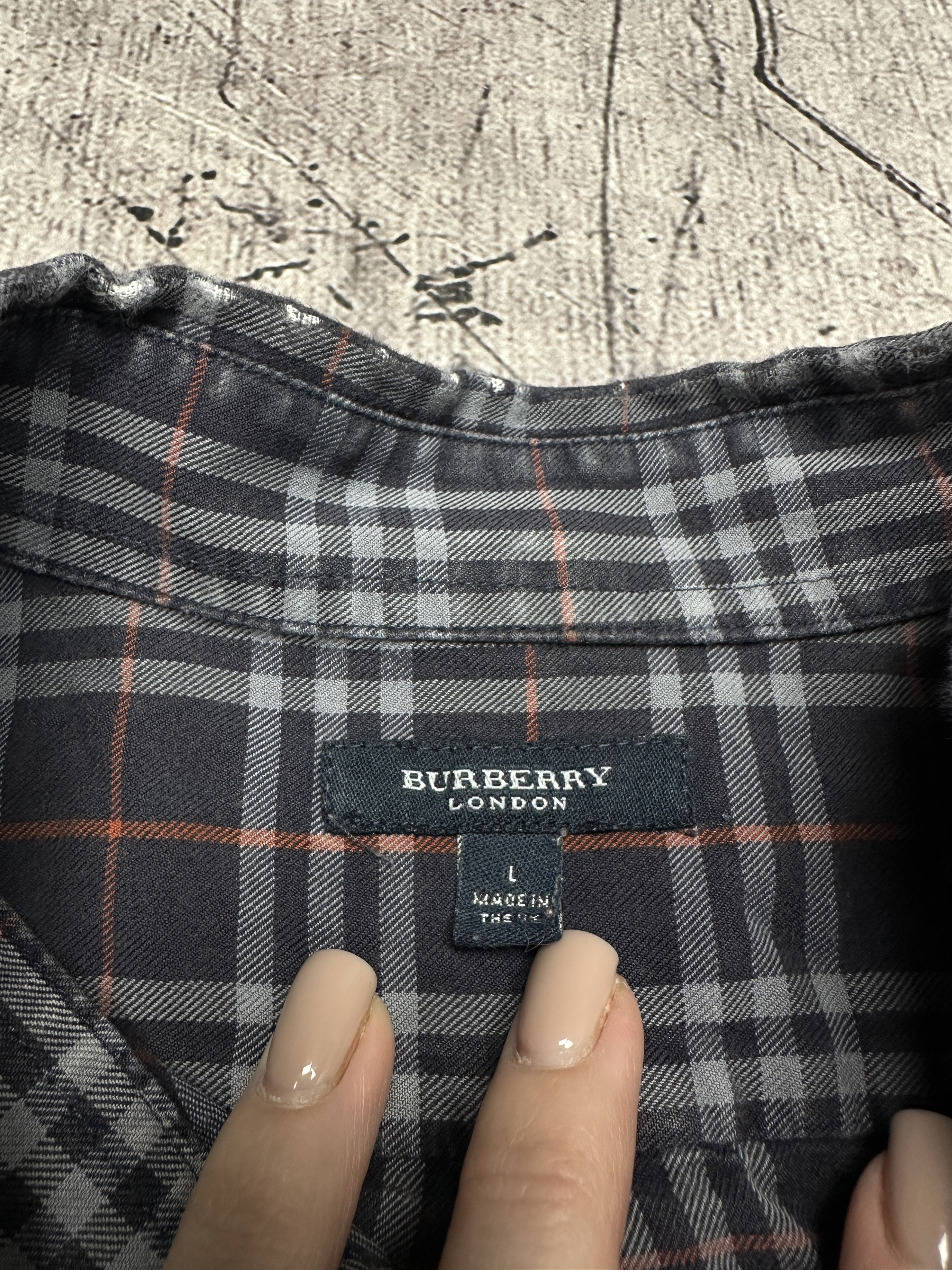 Burberry × Vintage Burberry London Vintage Mens Short Sleeve Shirt Size US L / EU 52-54 / 3 - 4 Thumbnail